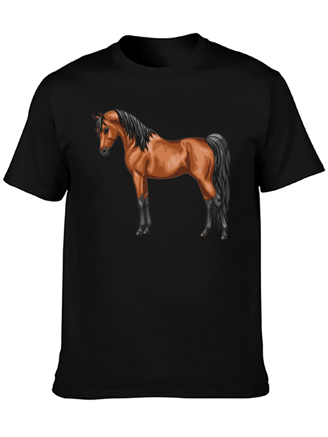 Horse Graphic T-Shirt Stylish Casual Tee