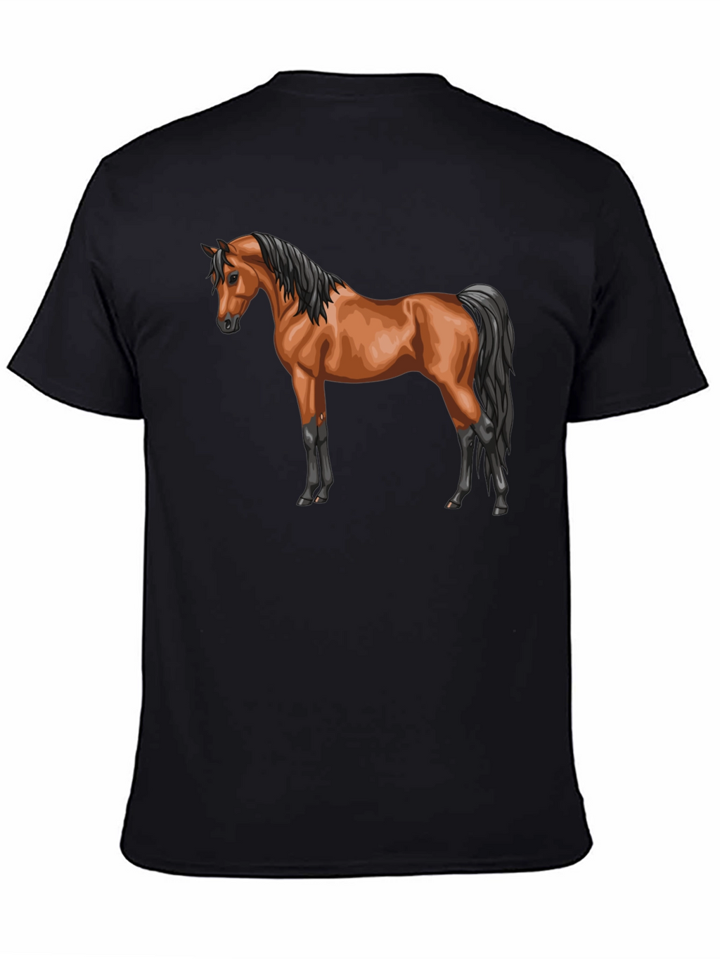 Horse Graphic T-Shirt Stylish Casual Tee