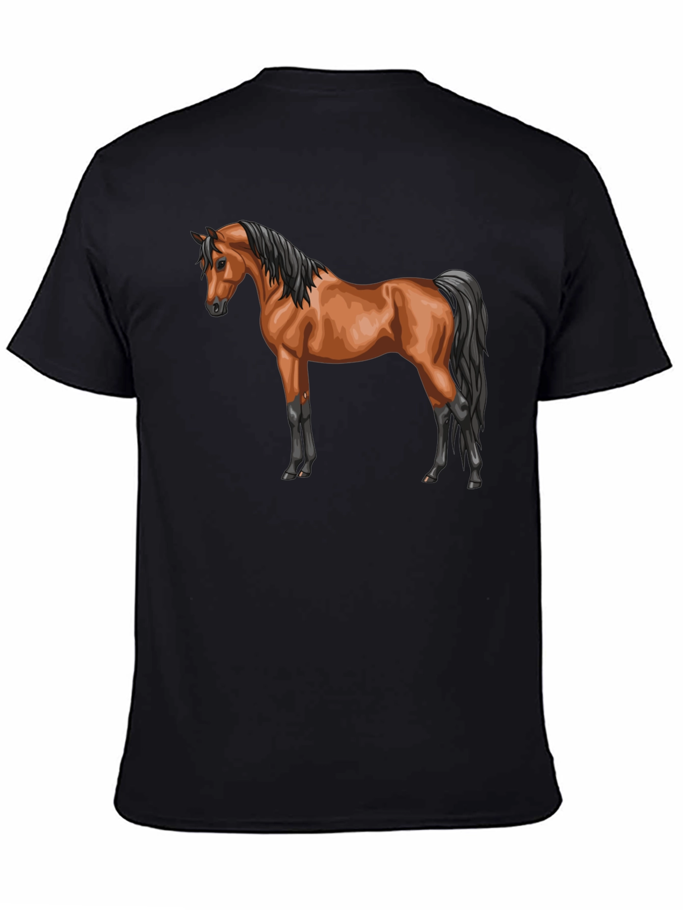 Horse Graphic T-Shirt Stylish Casual Tee
