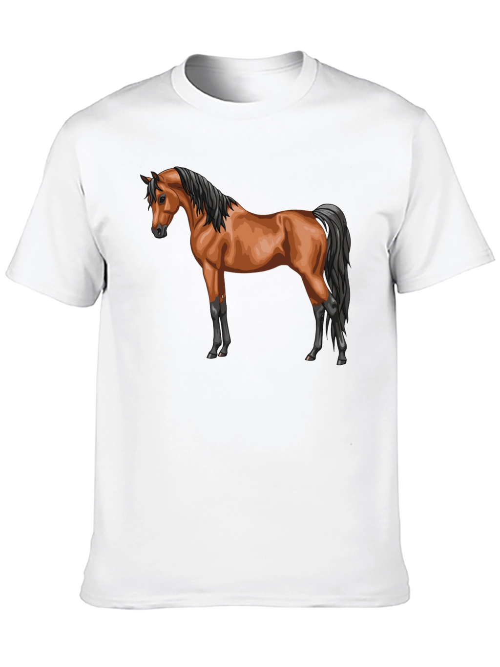 Horse Graphic T-Shirt Stylish Casual Tee