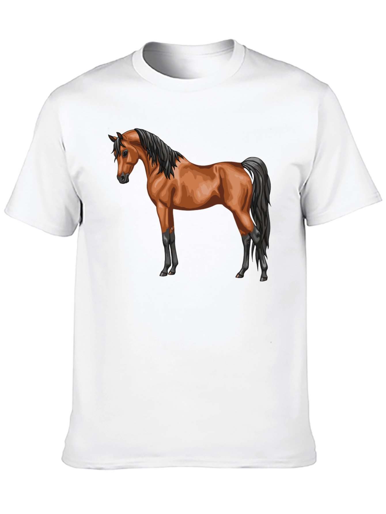 Horse Graphic T-Shirt Stylish Casual Tee