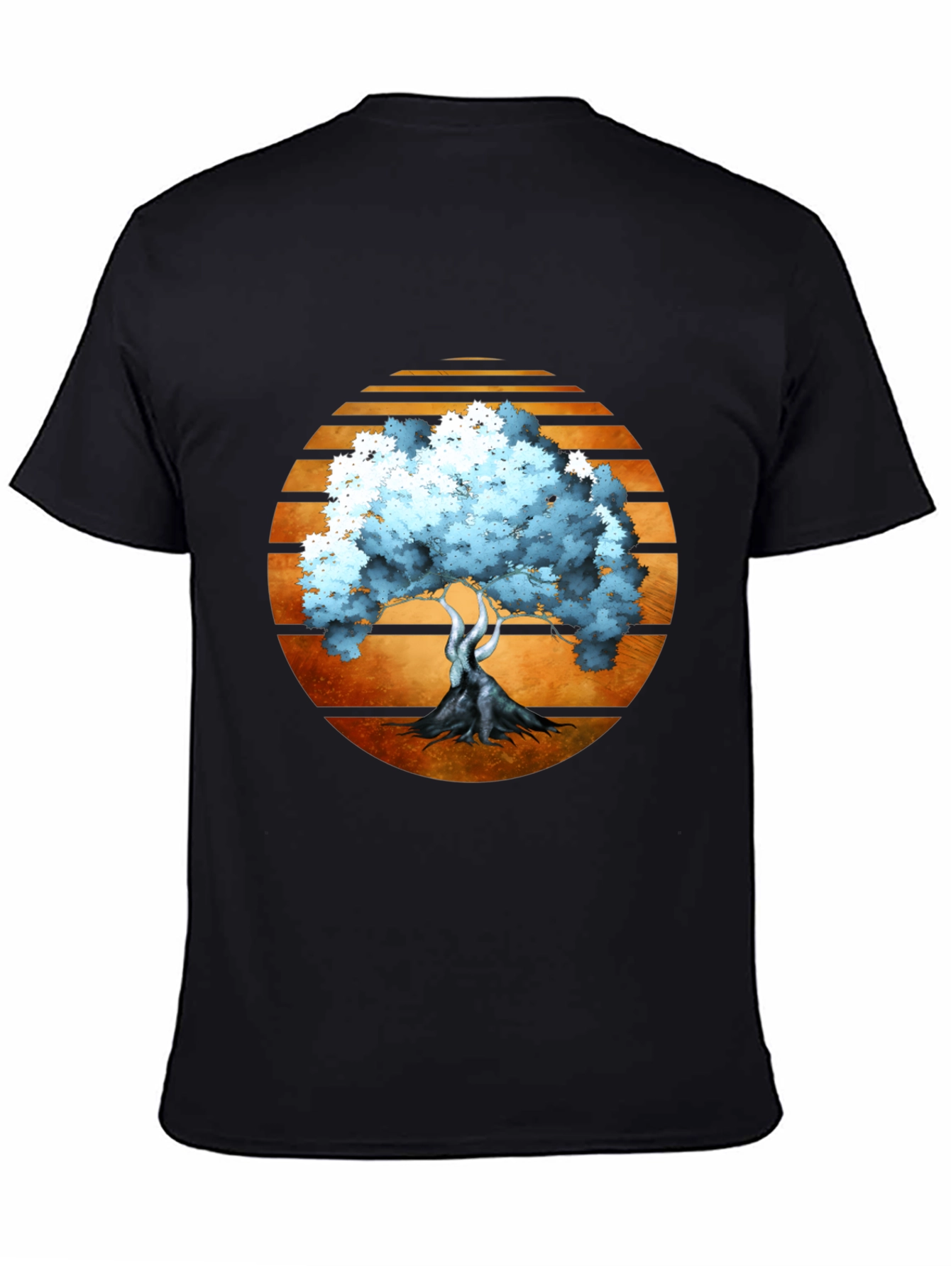 Sunset Tree Graphic Tee - Black