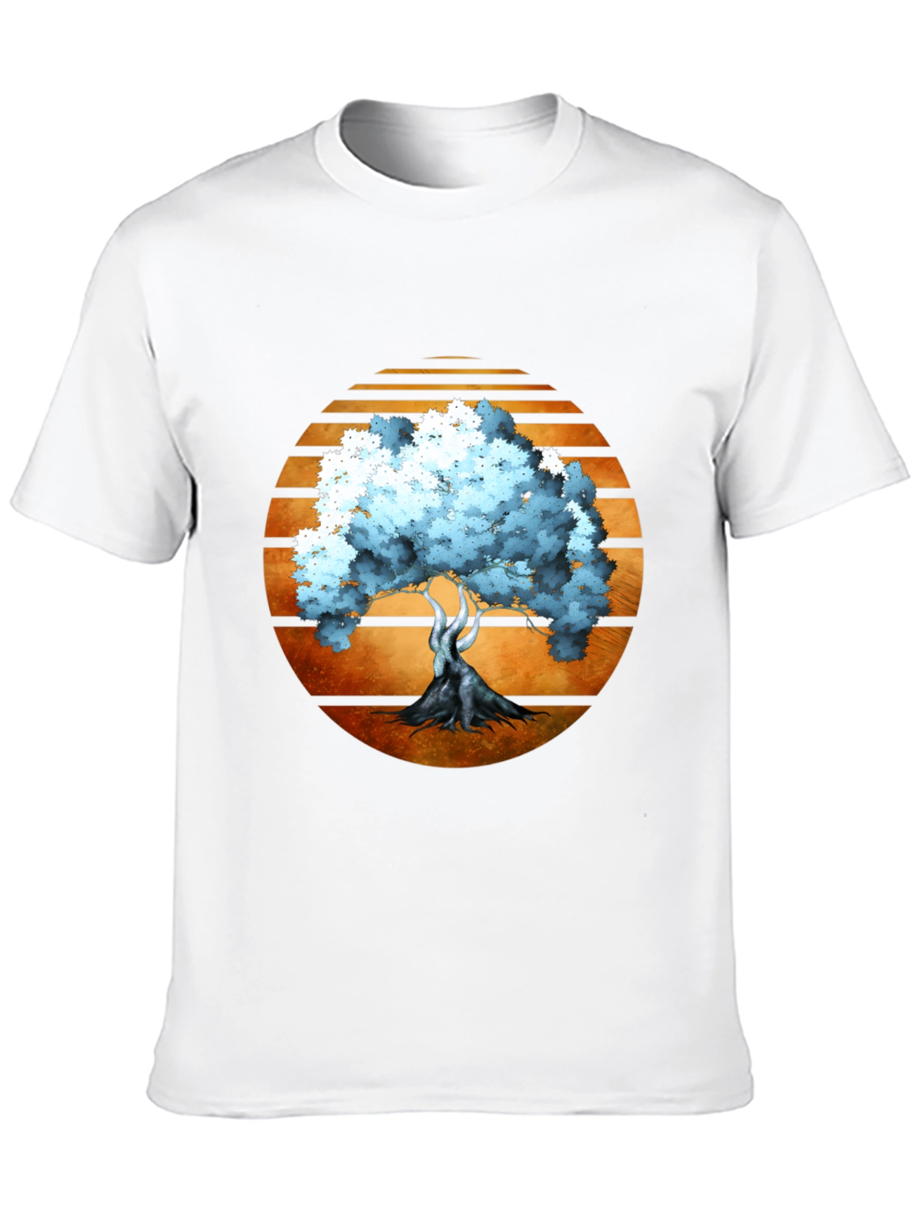 Sunset Tree Graphic Tee - Black