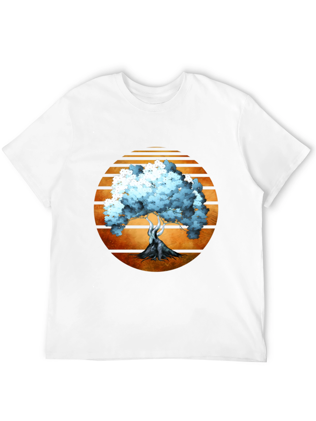 Sunset Tree Graphic Tee - Black