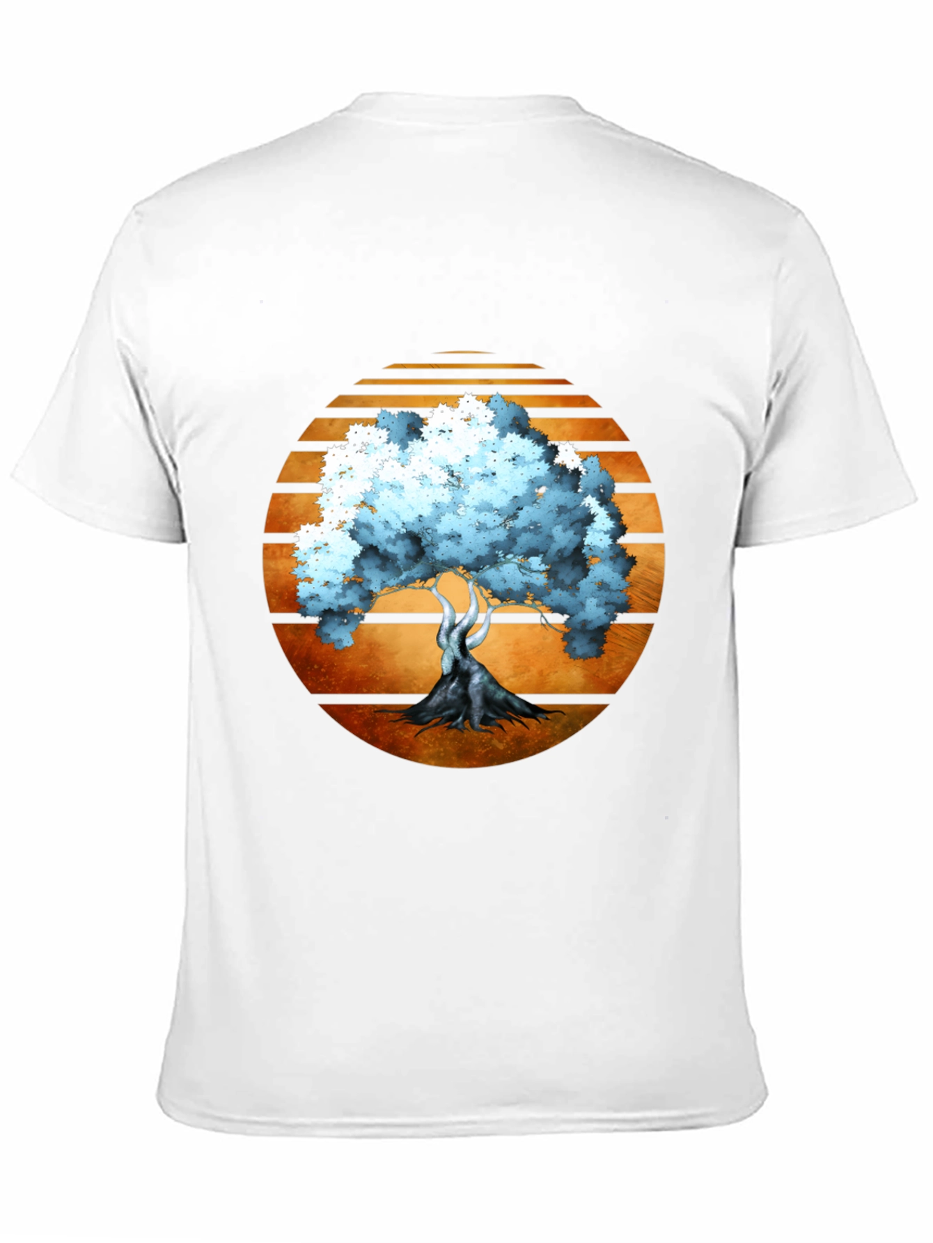 Sunset Tree Graphic Tee - Black