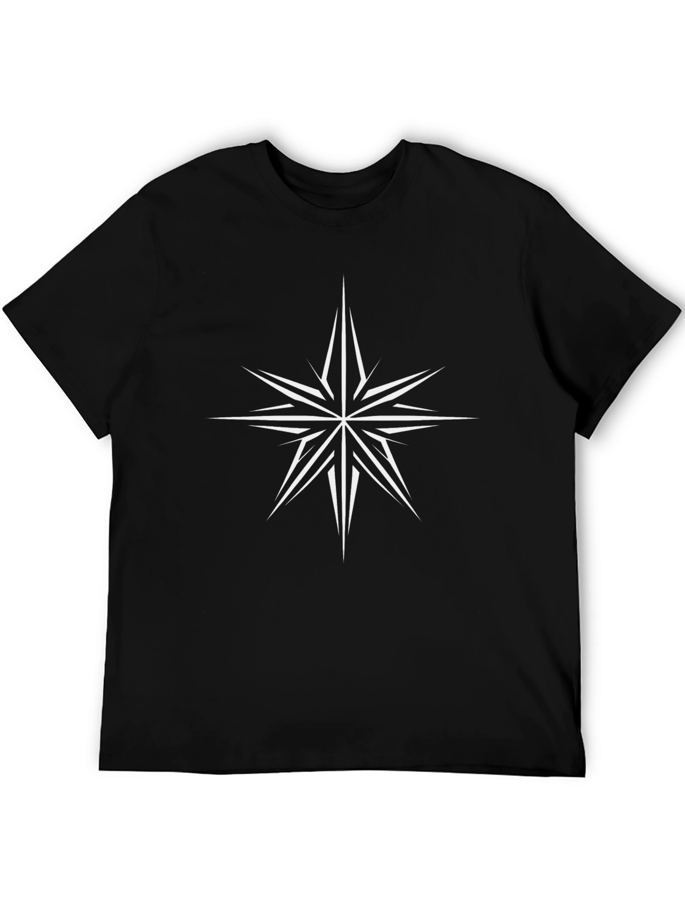 Starburst Graphic Print T-Shirt - Modern Casual Tee