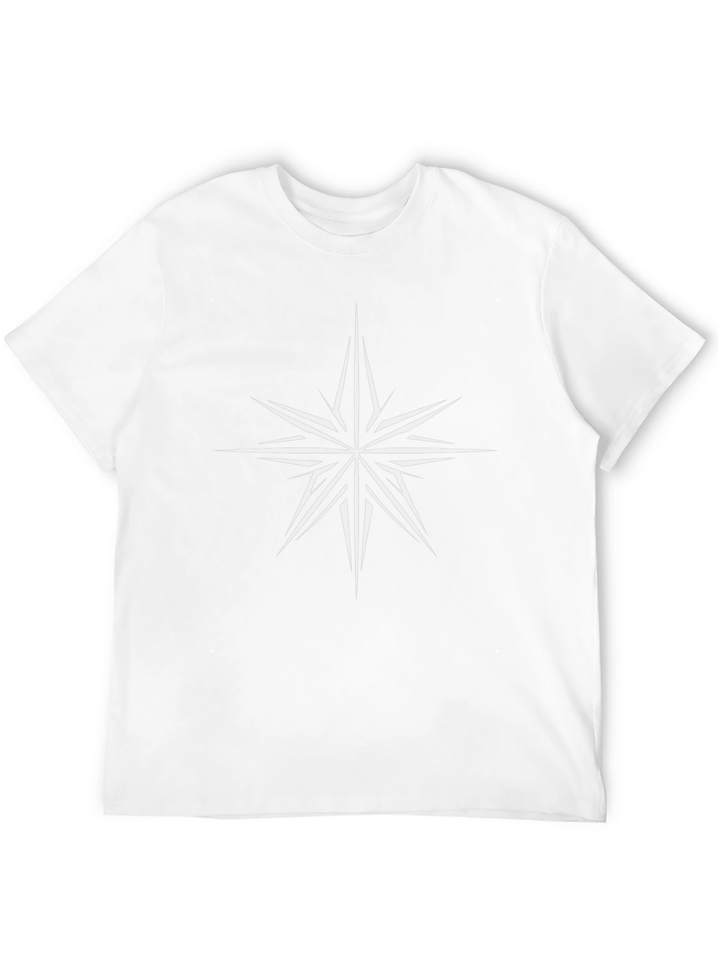 Starburst Graphic Print T-Shirt - Modern Casual Tee