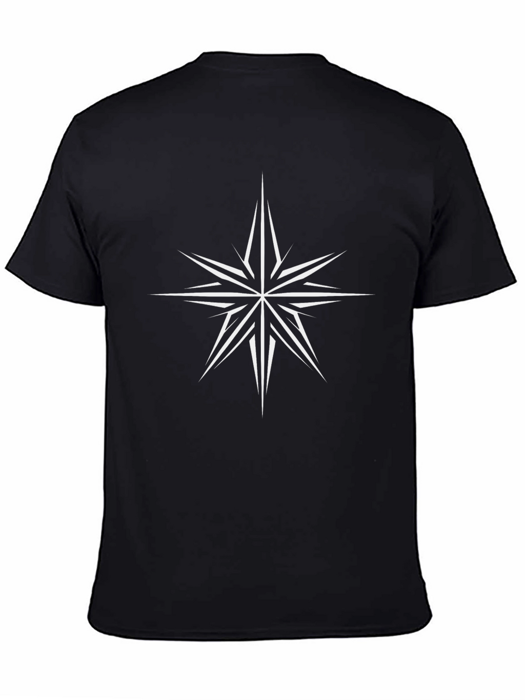 Starburst Graphic Print T-Shirt - Modern Casual Tee
