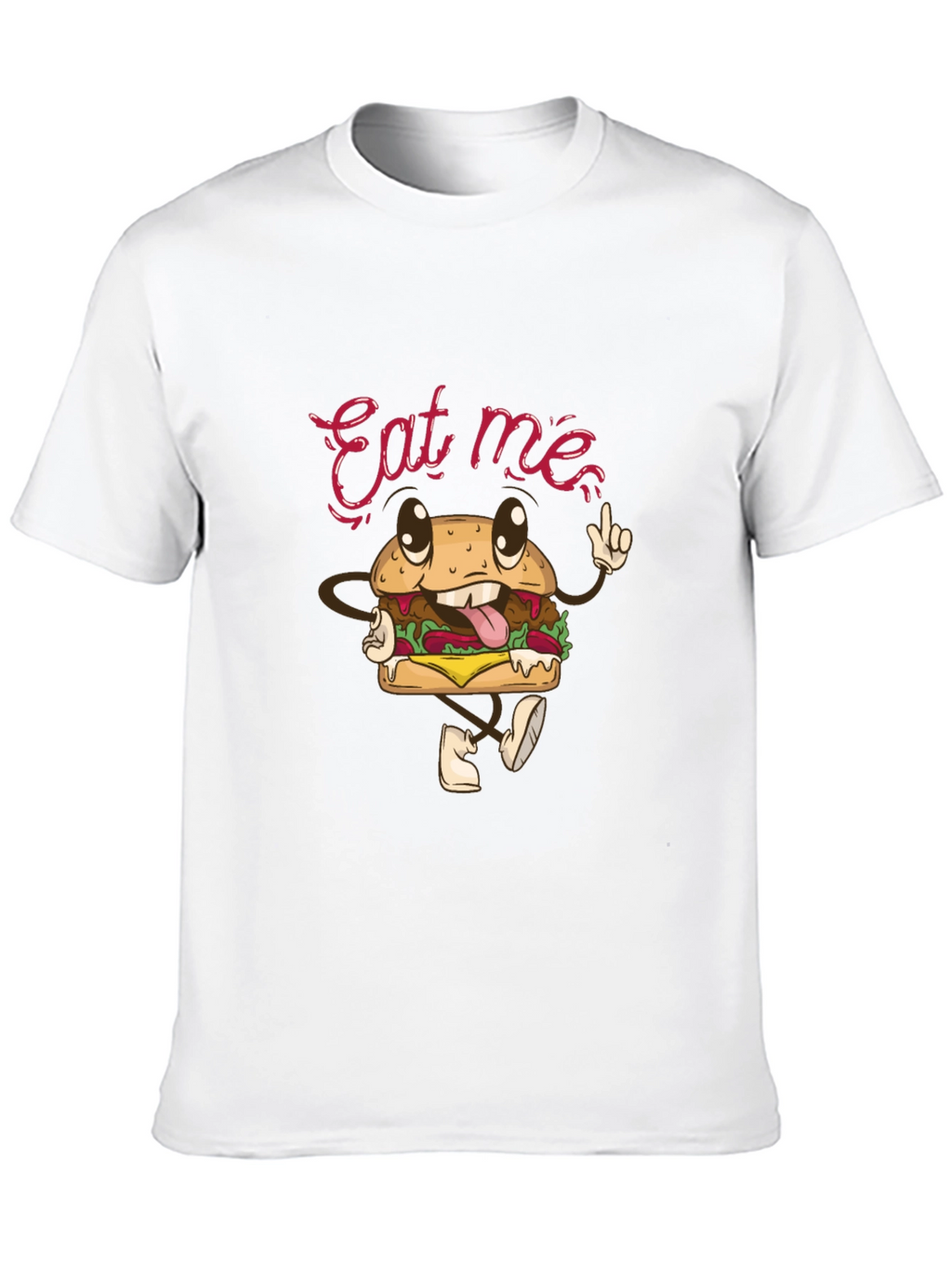 Eat Me Burger Graphic Tee - Black T-Shirt