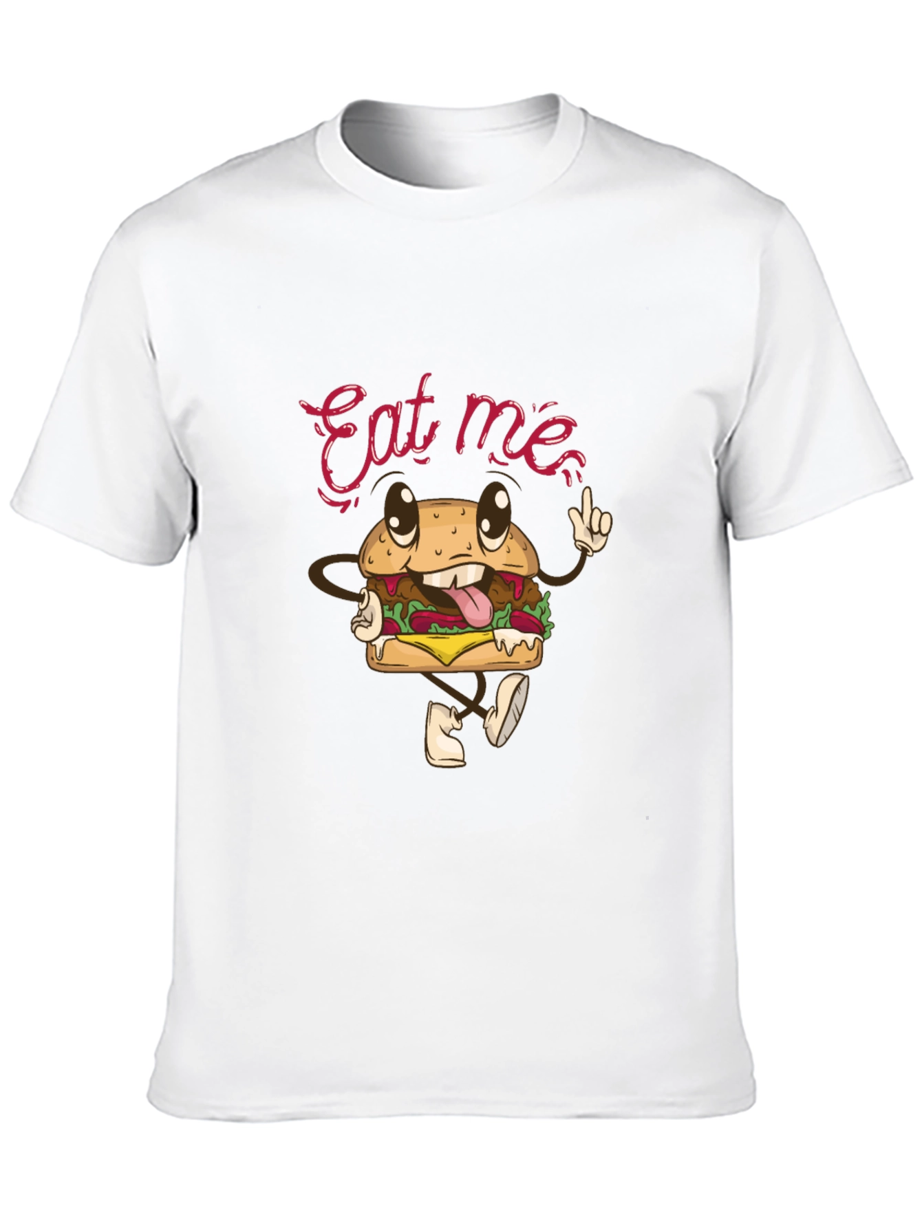 Eat Me Burger Graphic Tee - Black T-Shirt