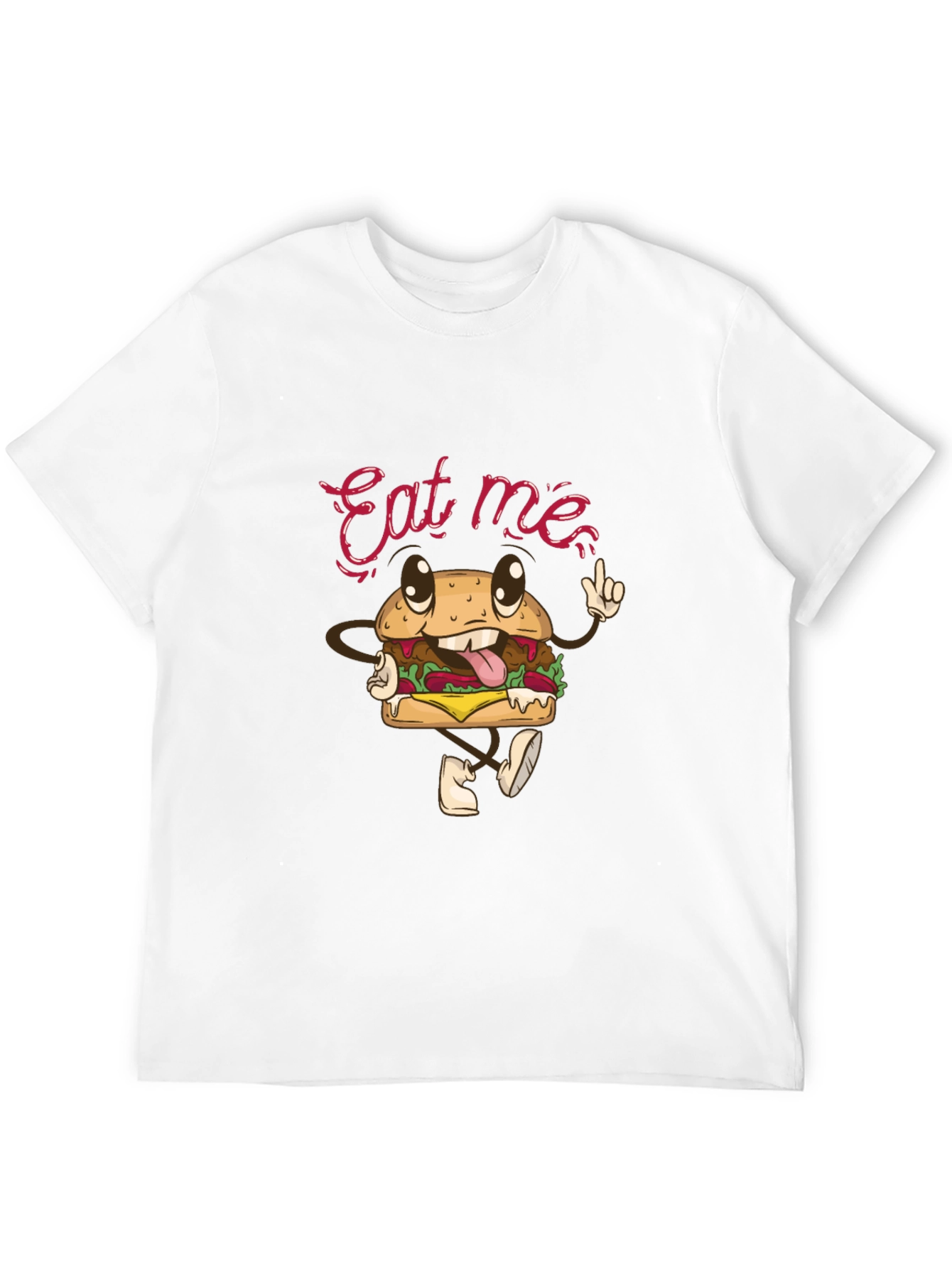 Eat Me Burger Graphic Tee - Black T-Shirt