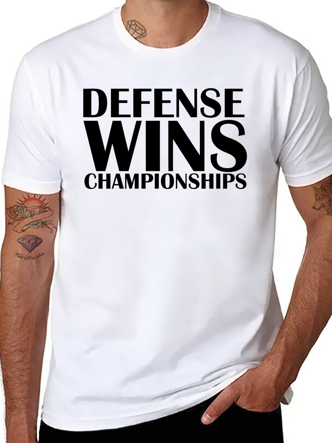 Defense Wins Championships Black T-Shirt