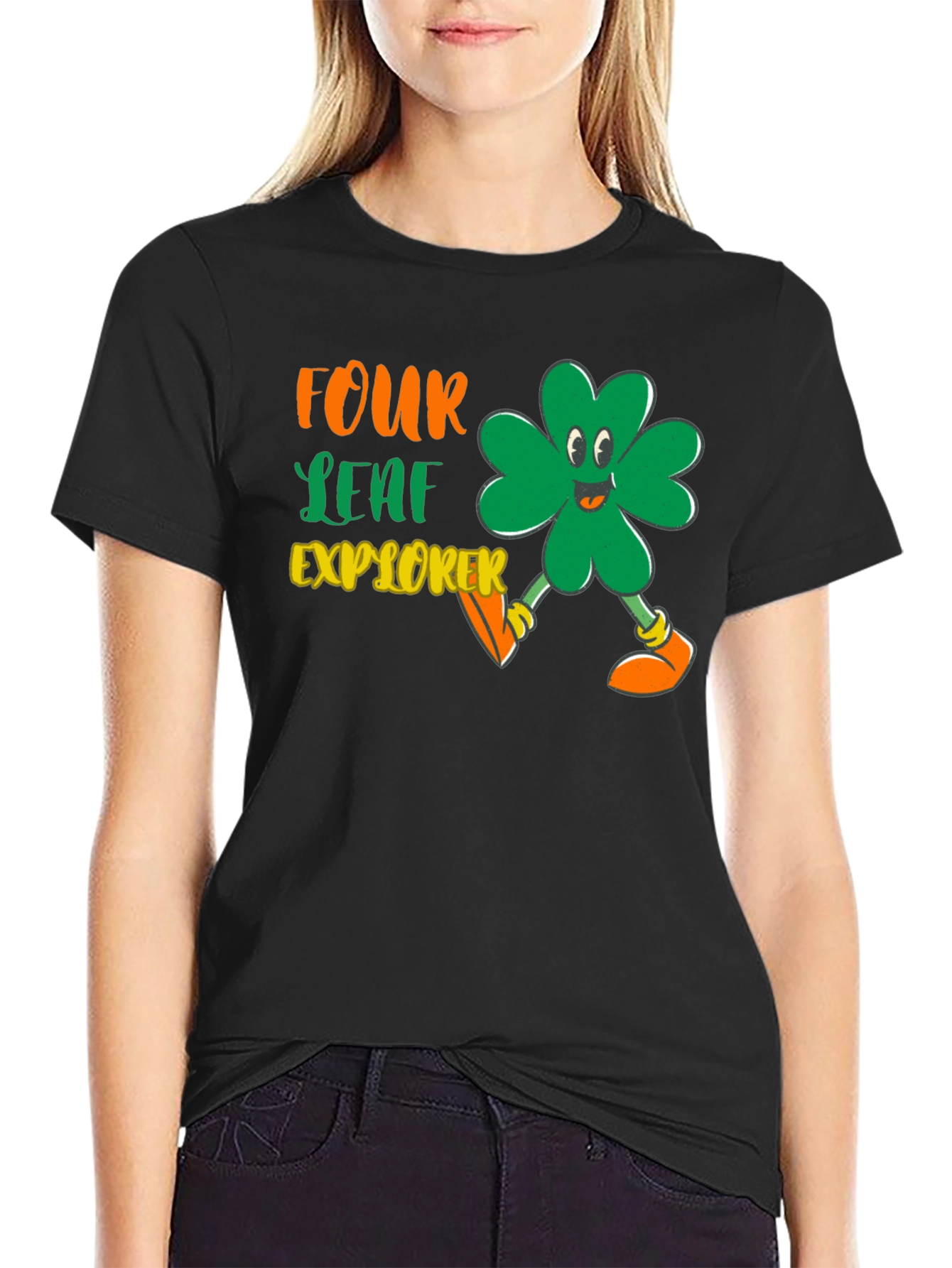 Four Leaf Explorer Graphic Tee - St. Patricks Day Apparel
