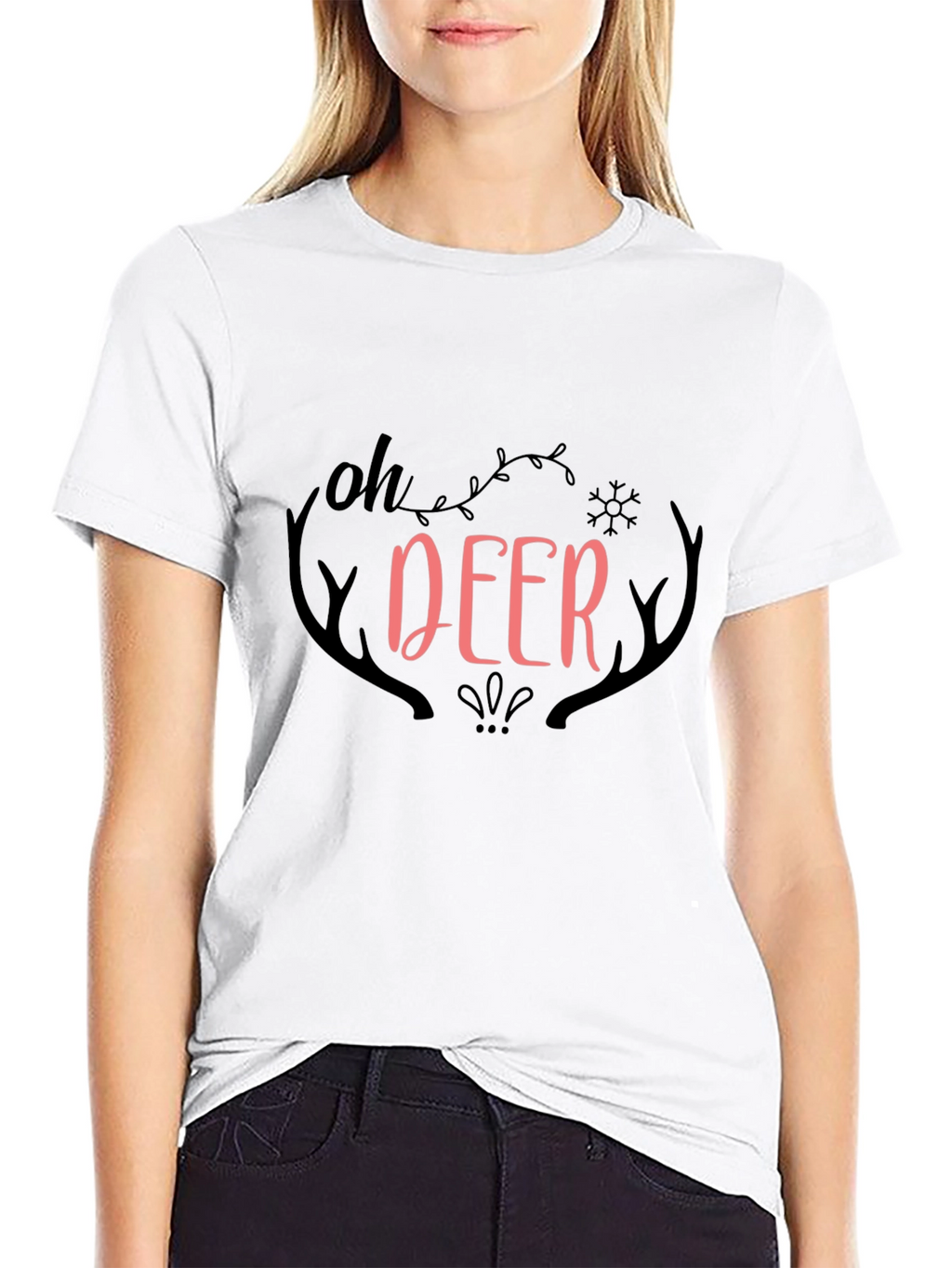 Oh Deer Graphic Tee - Holiday Season Shirt