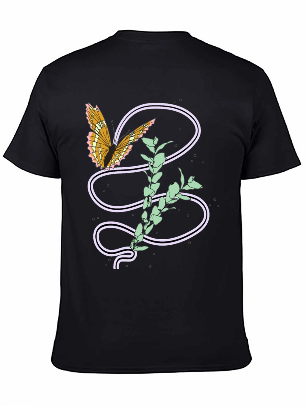 Butterfly and Plant Graphic Tee