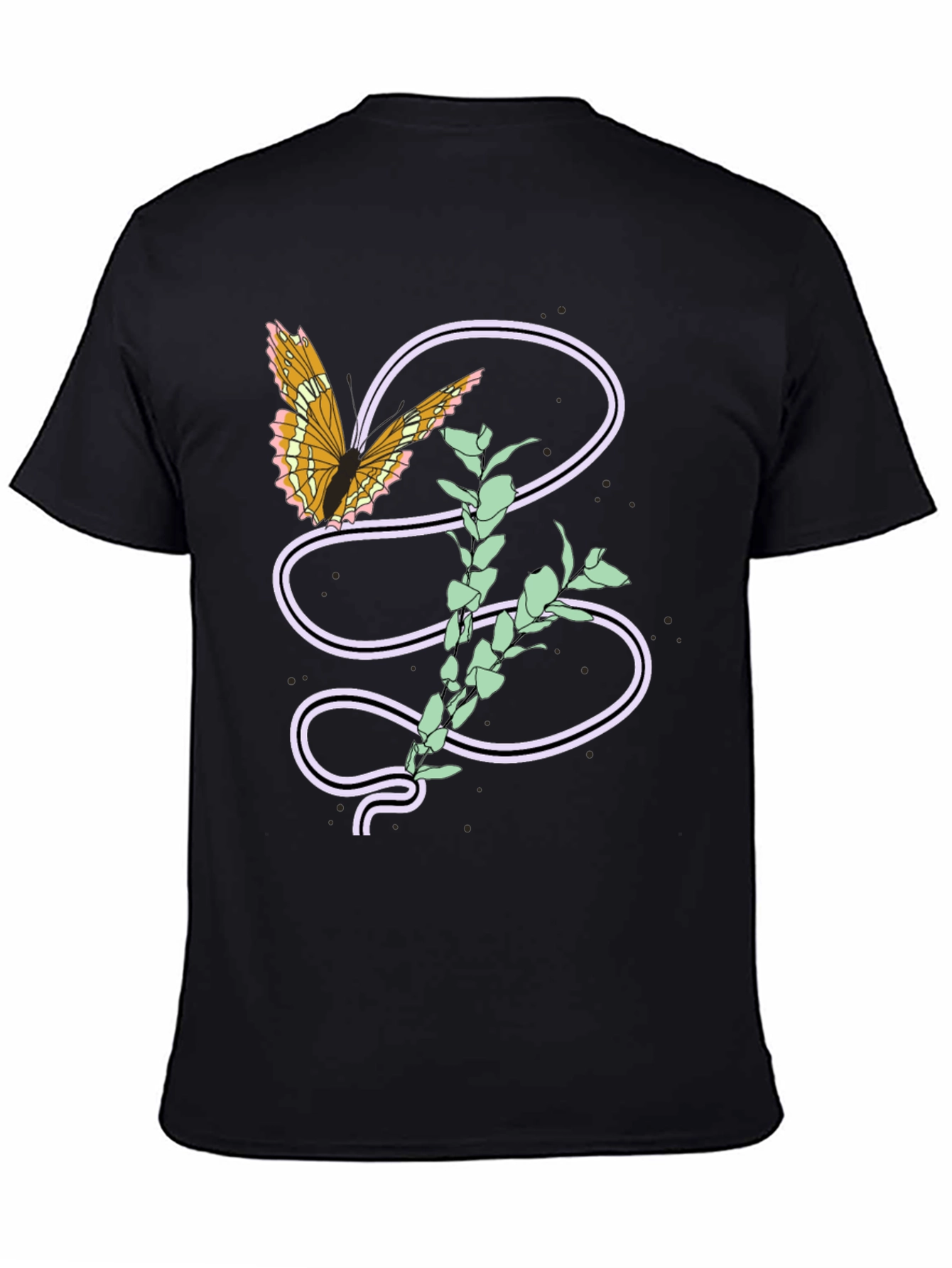 Butterfly and Plant Graphic Tee