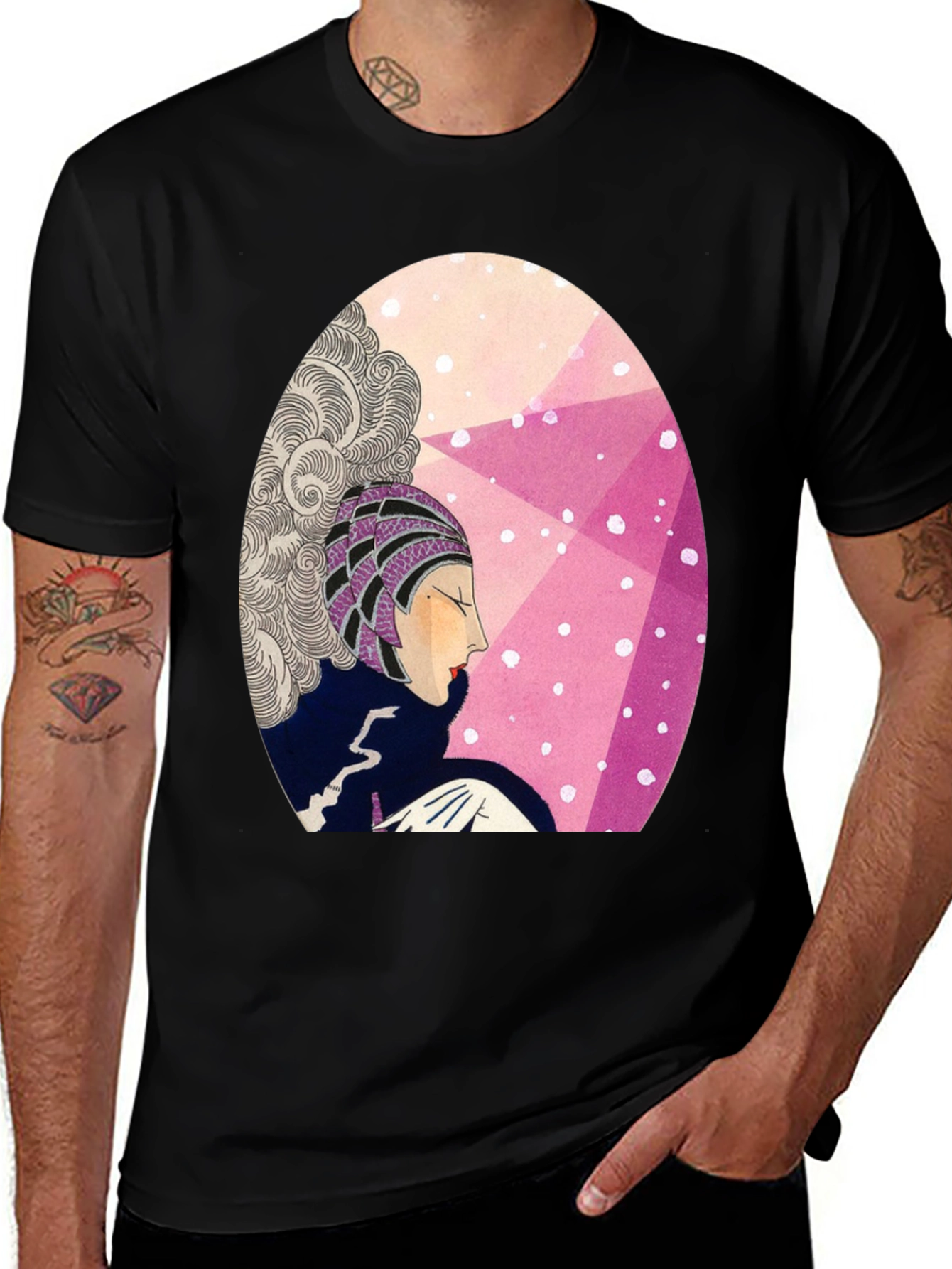Retro Art Deco Graphic T-Shirt