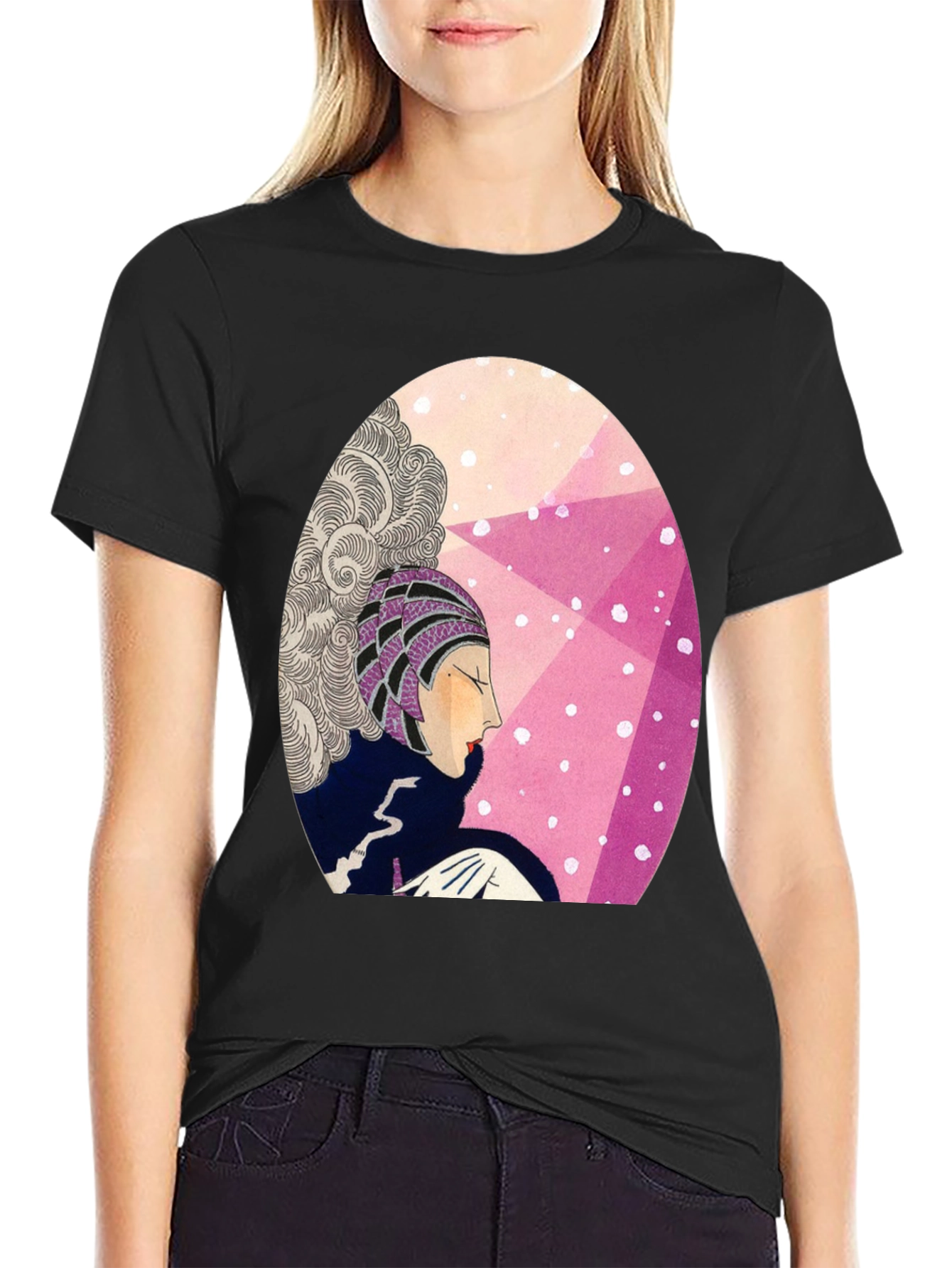 Retro Art Deco Graphic T-Shirt