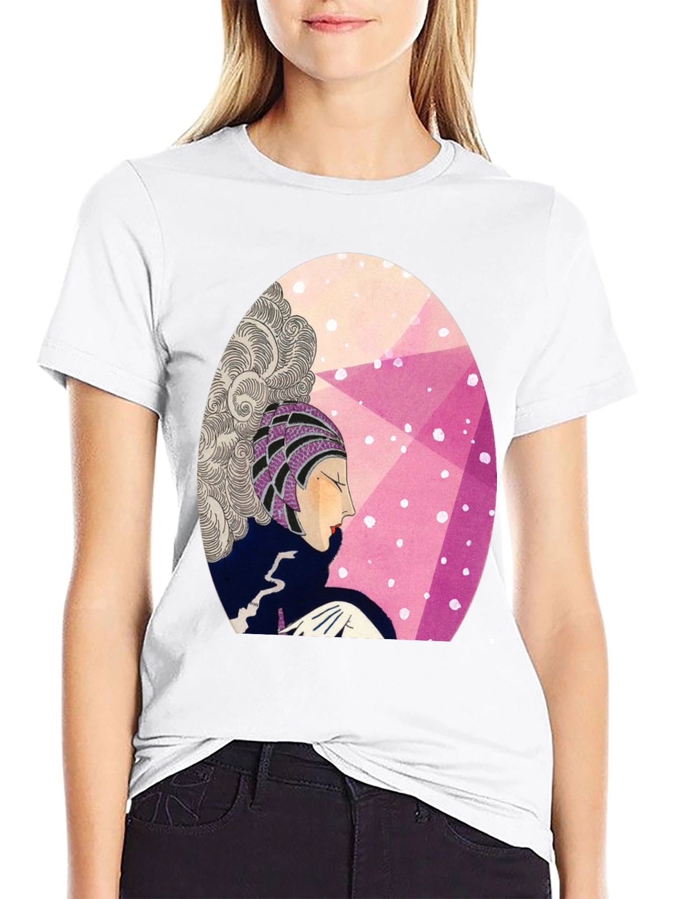 Retro Art Deco Graphic T-Shirt