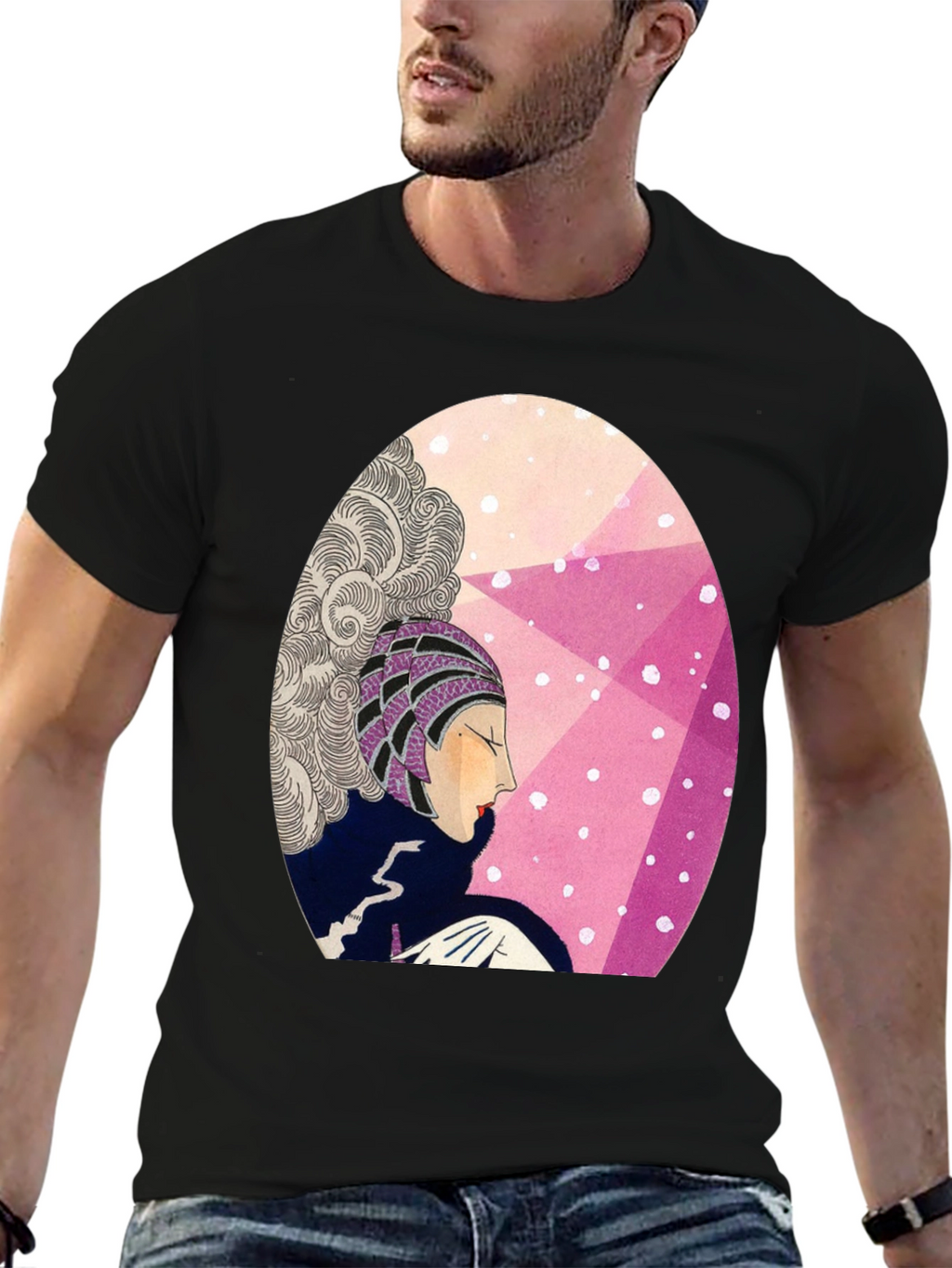 Retro Art Deco Graphic T-Shirt