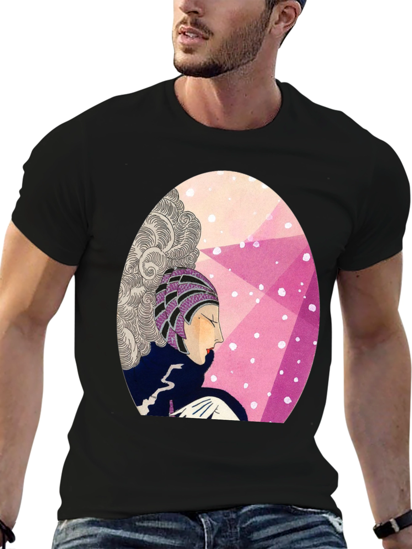 Retro Art Deco Graphic T-Shirt