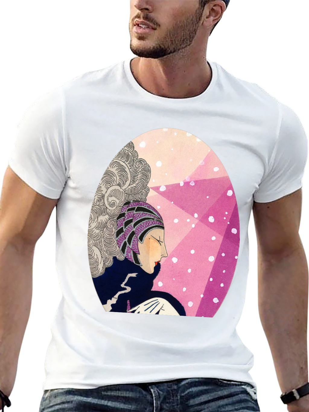 Retro Art Deco Graphic T-Shirt