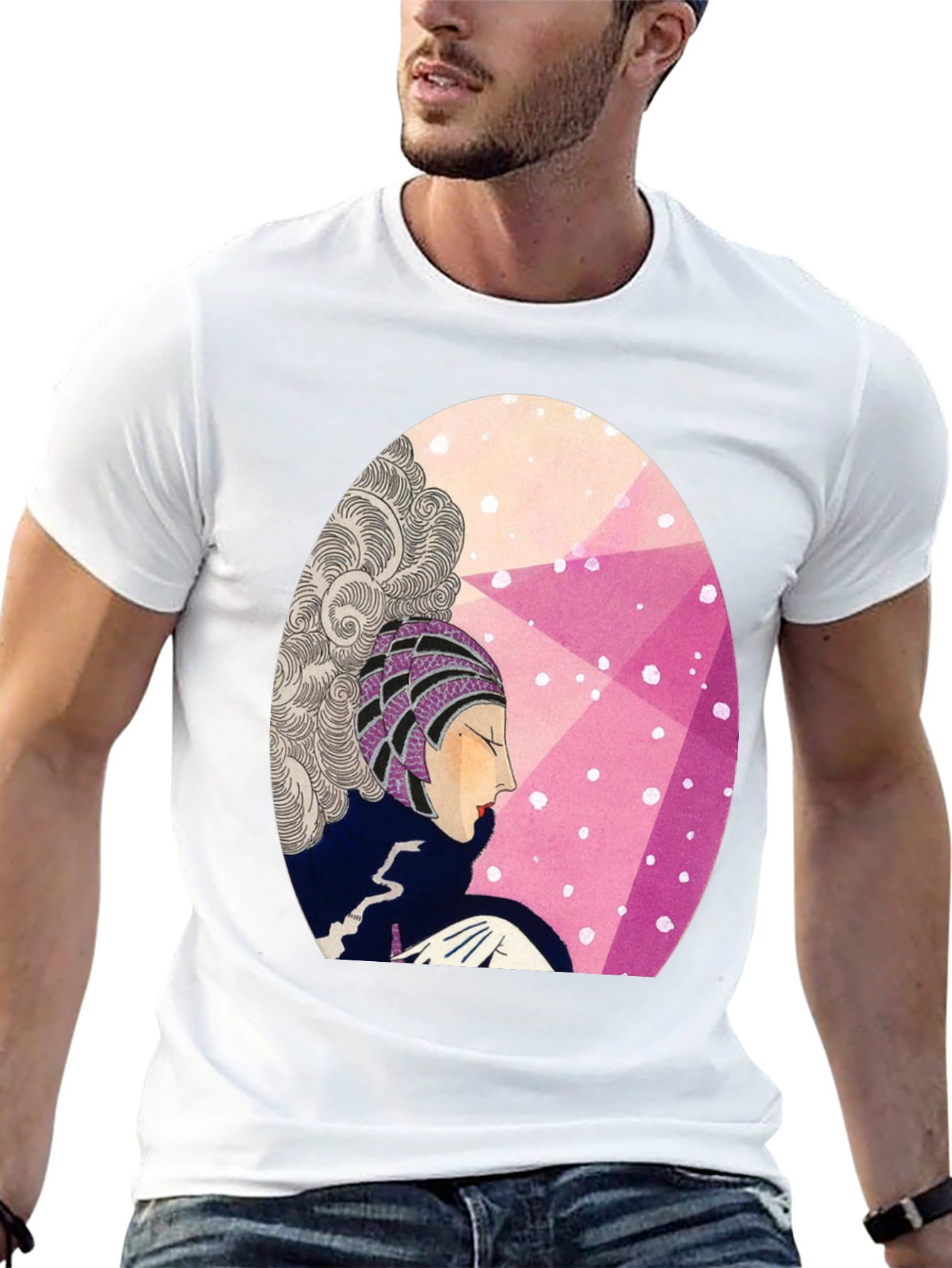 Retro Art Deco Graphic T-Shirt