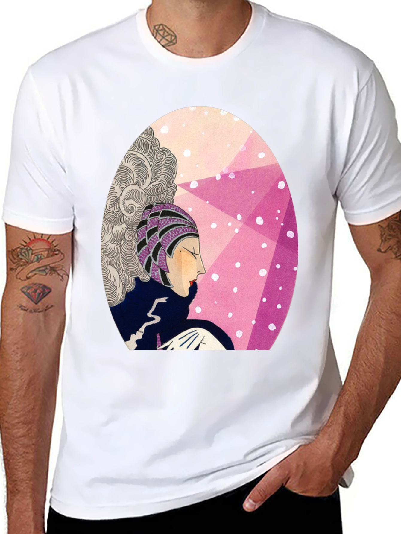 Retro Art Deco Graphic T-Shirt