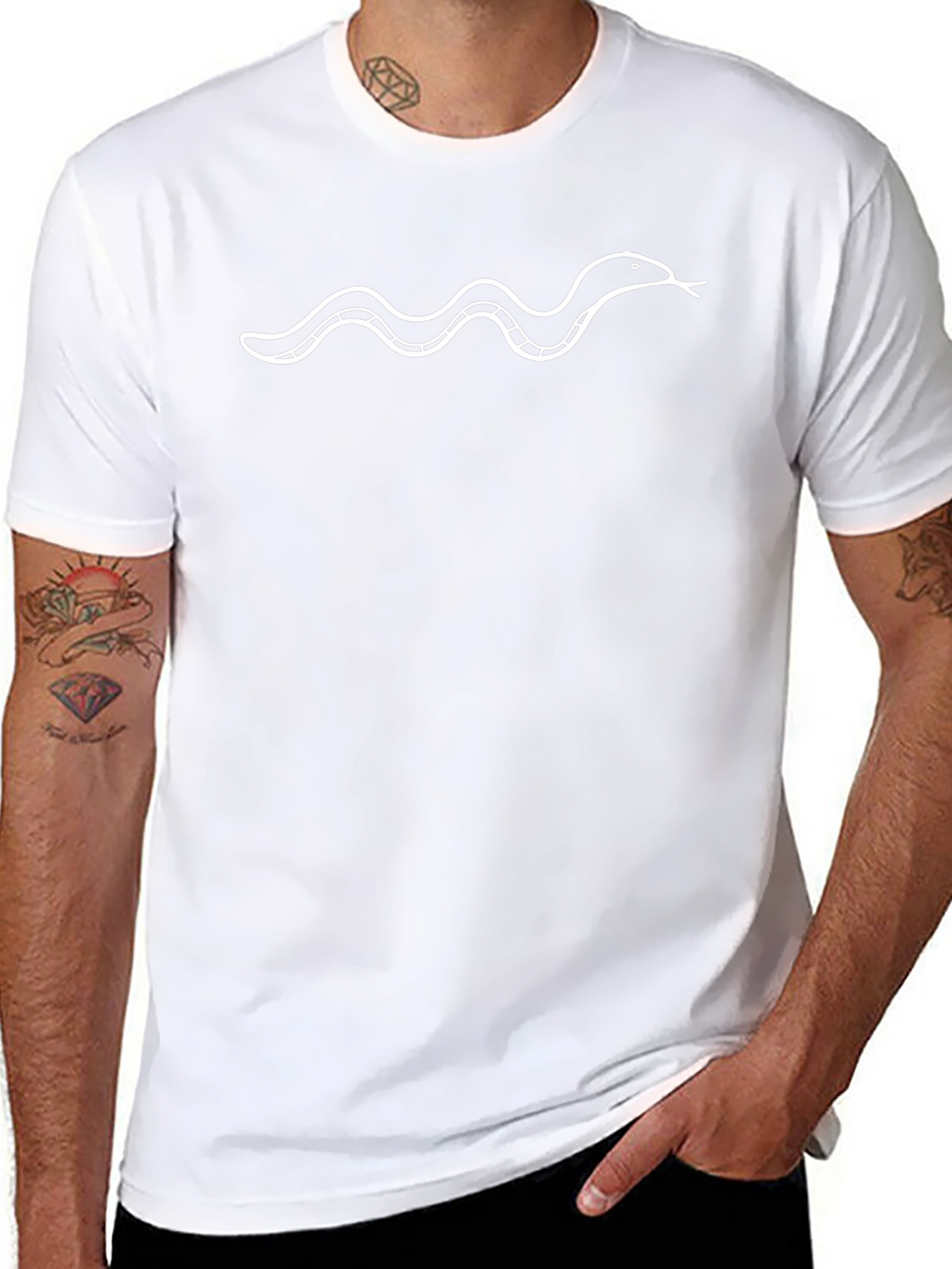 Snake Graphic Tee - Cool Minimalist Design