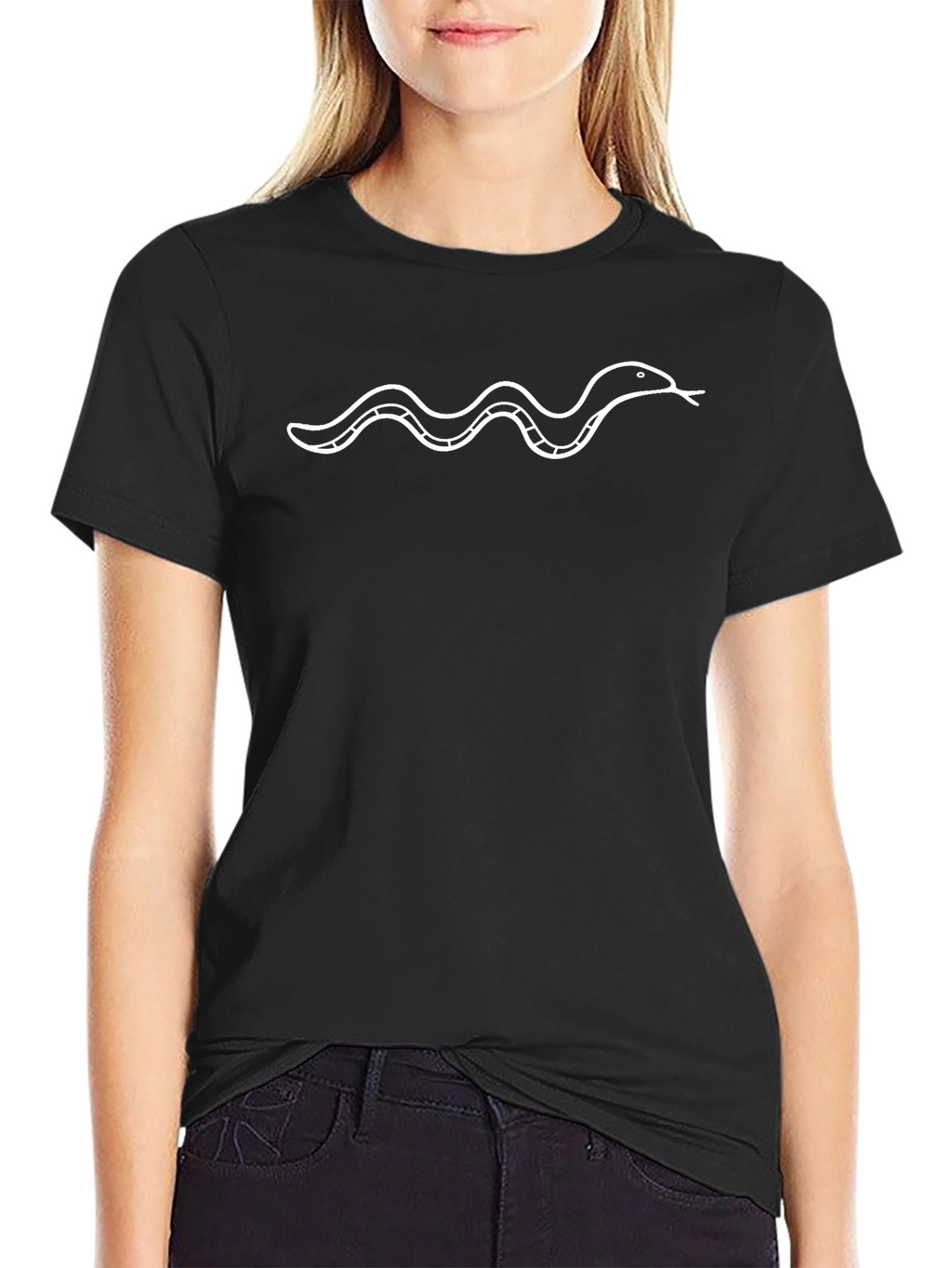 Snake Graphic Tee - Cool Minimalist Design