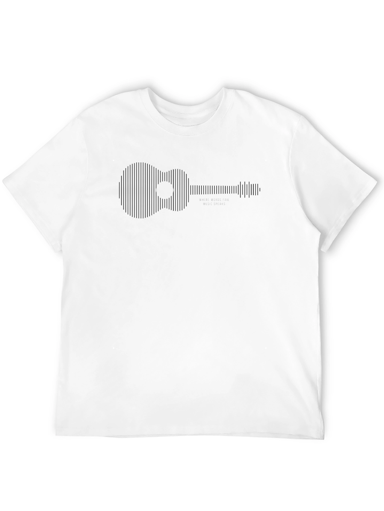 Ukulele Graphic Tee - Black Stylish Music Lover Shirt
