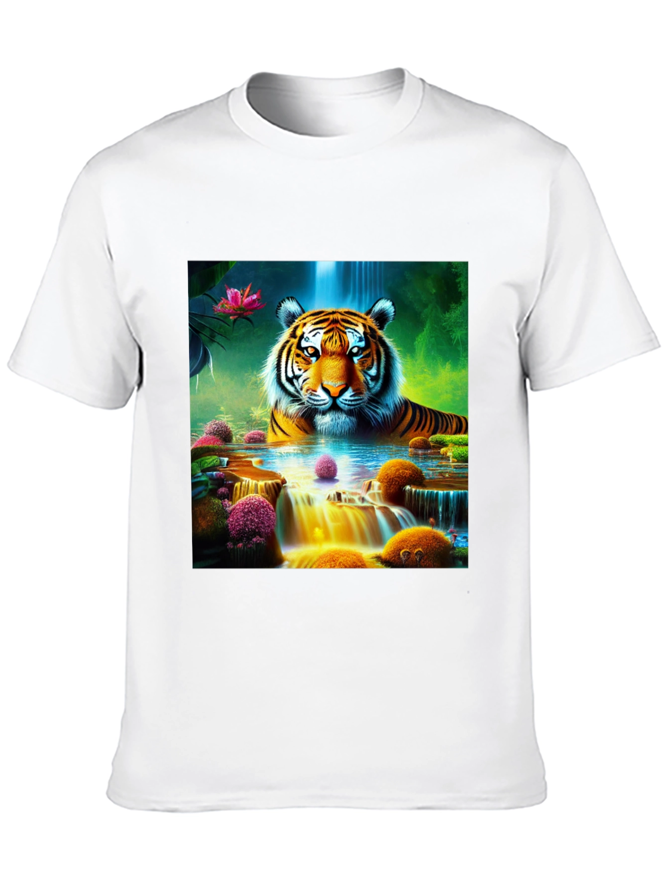 Tiger Waterfall Graphic Tee