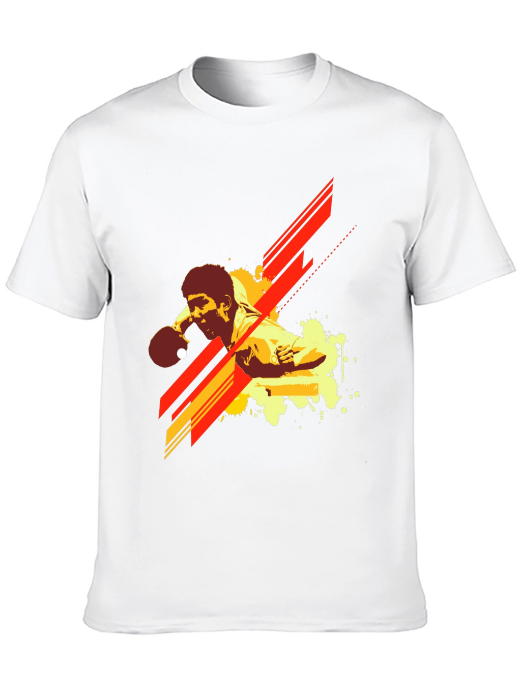 Table Tennis Graphic T-Shirt - Black Cotton Tee