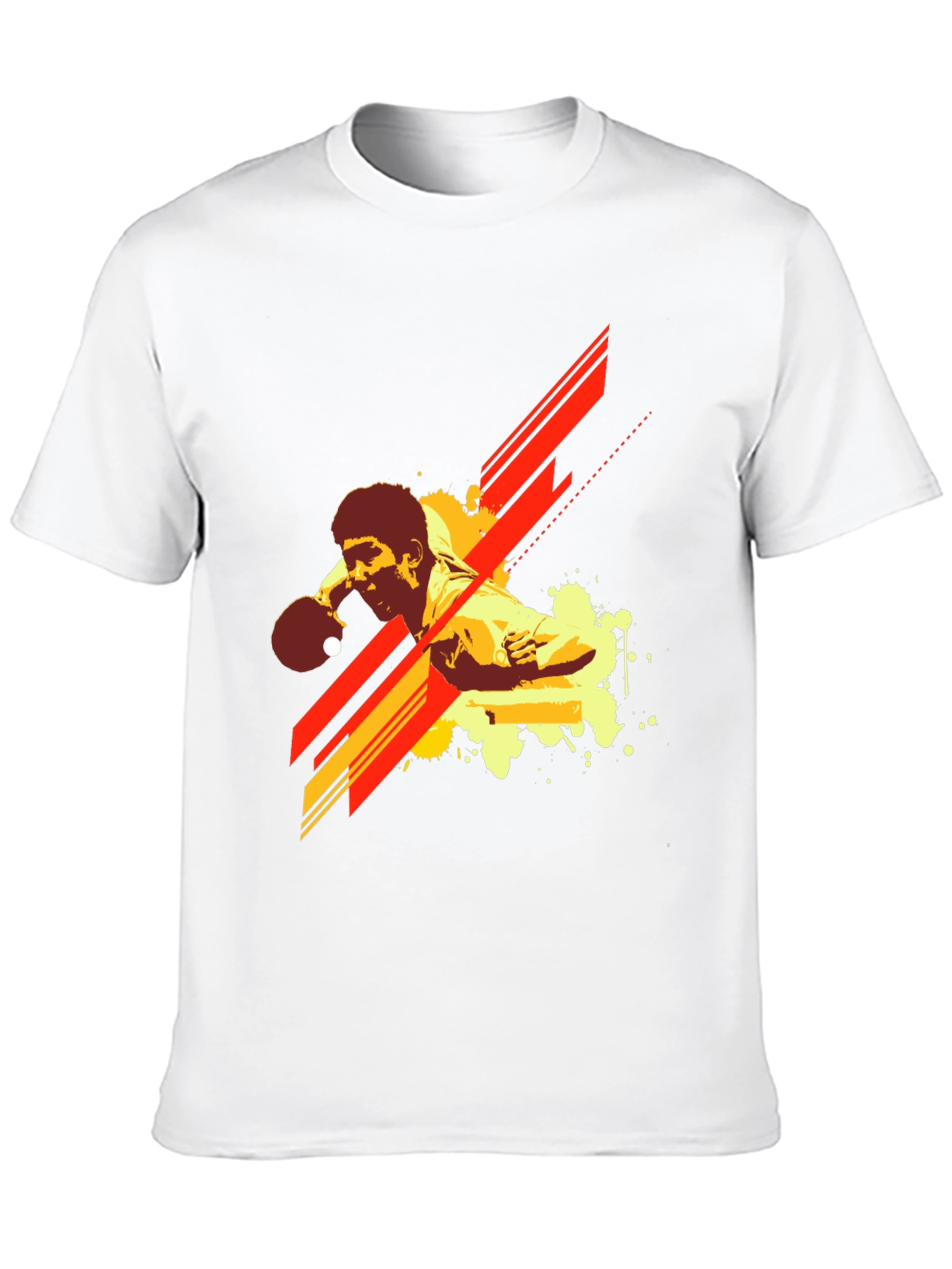 Table Tennis Graphic T-Shirt - Black Cotton Tee