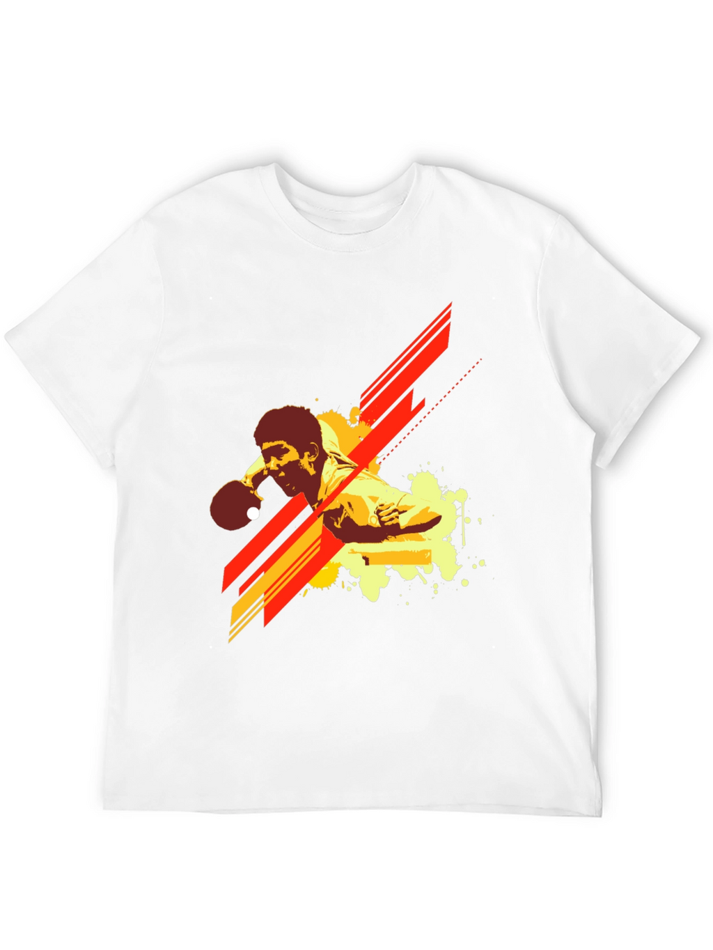 Table Tennis Graphic T-Shirt - Black Cotton Tee