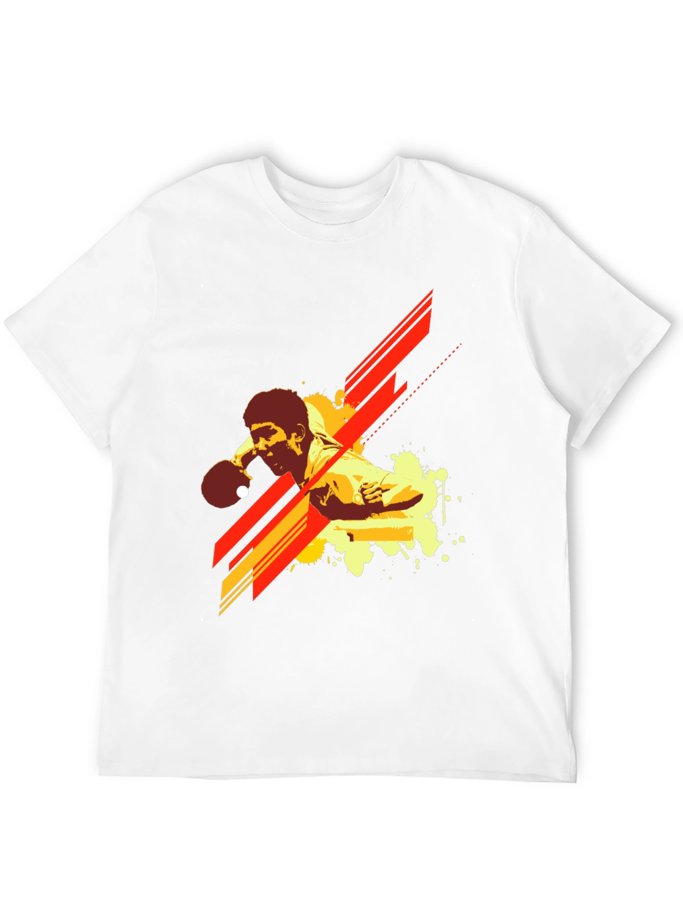 Table Tennis Graphic T-Shirt - Black Cotton Tee