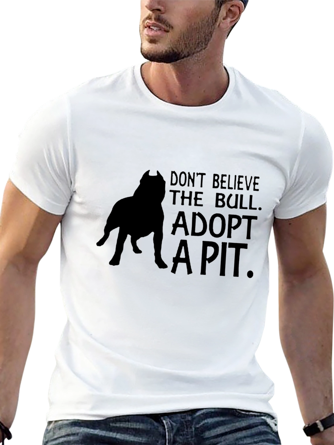 Adopt a Pit T-Shirt - Dog Lover Tee