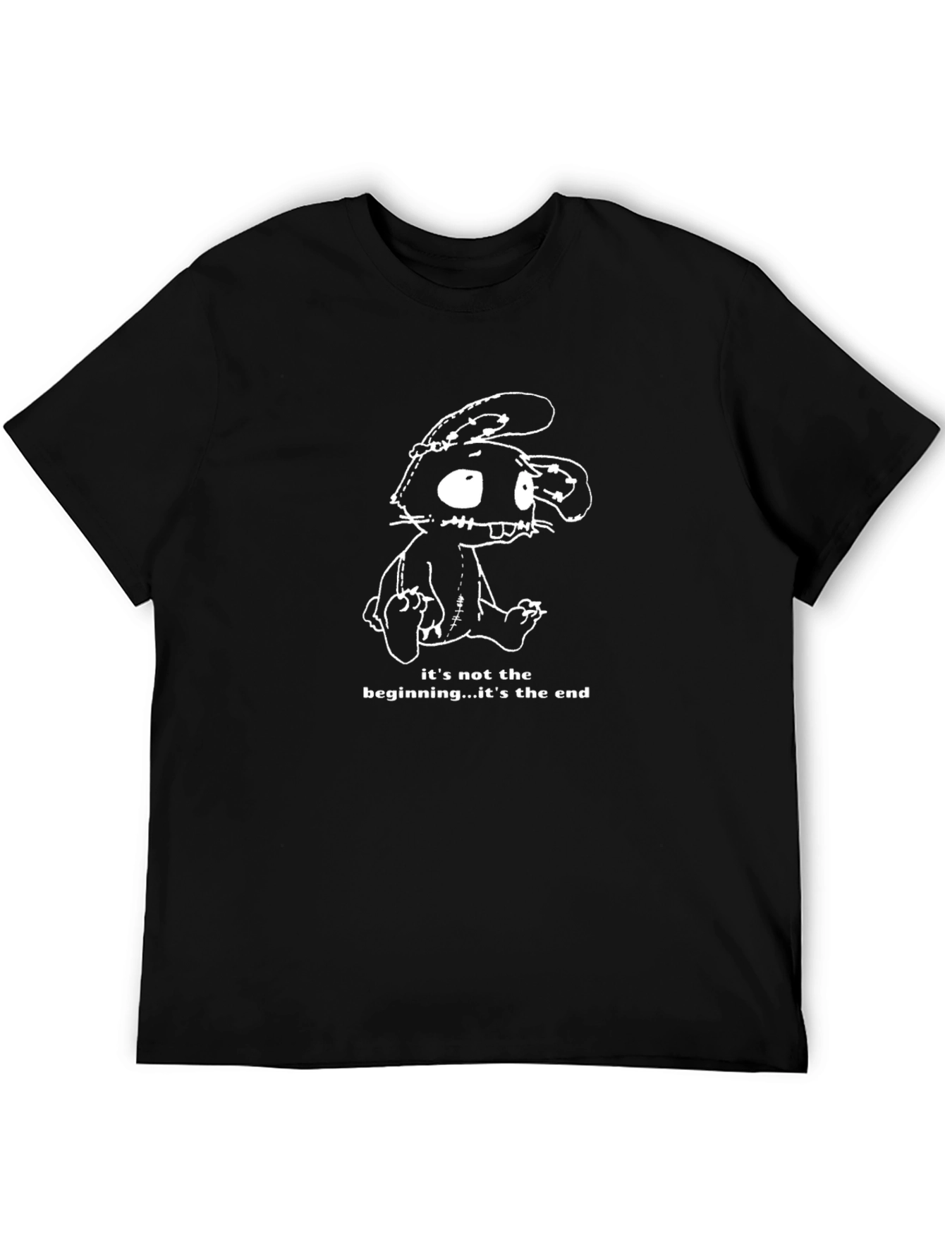 Creepy Bunny Graphic Tee - Its Not the Beginning Its the End