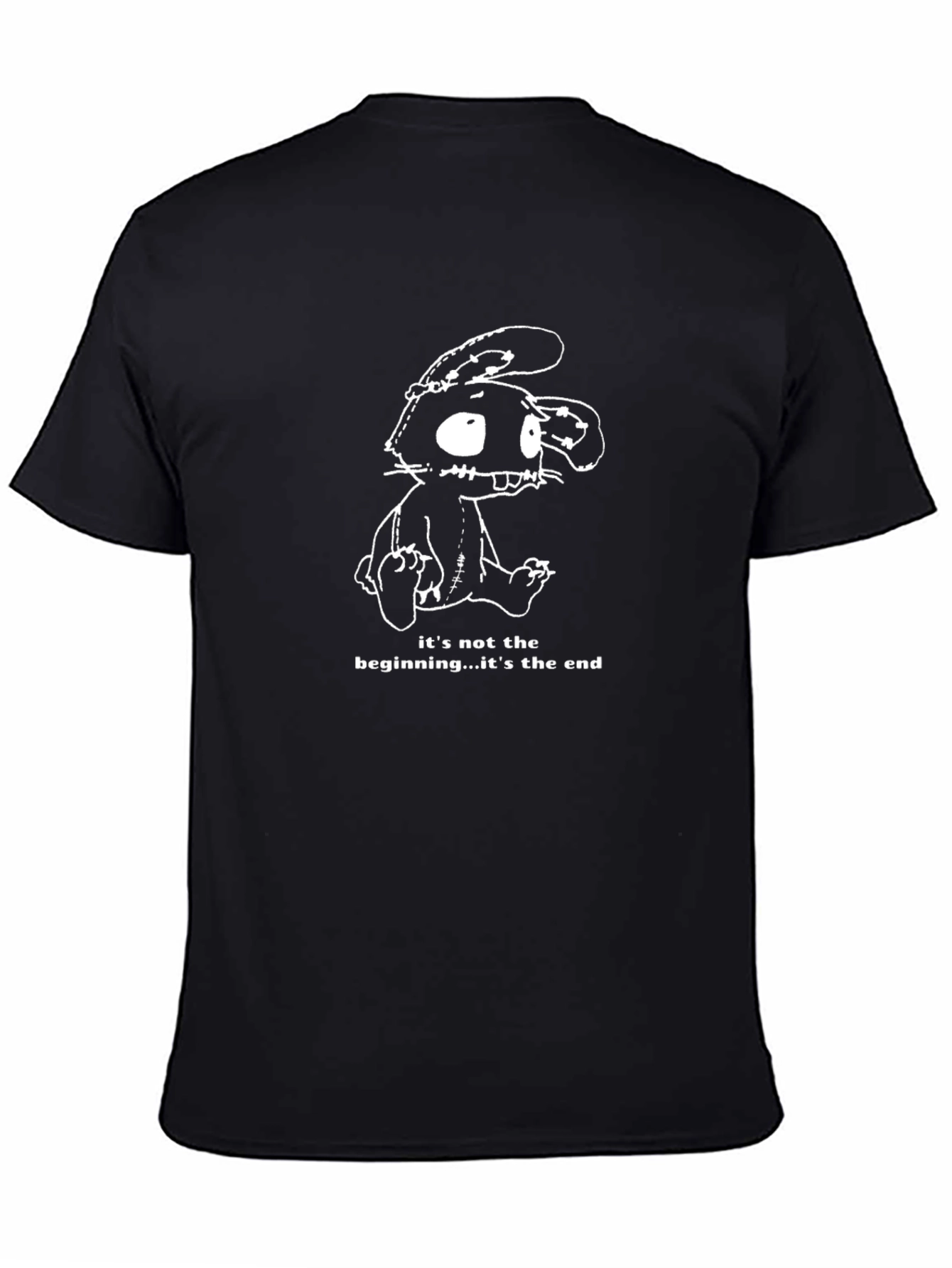 Creepy Bunny Graphic Tee - Its Not the Beginning Its the End