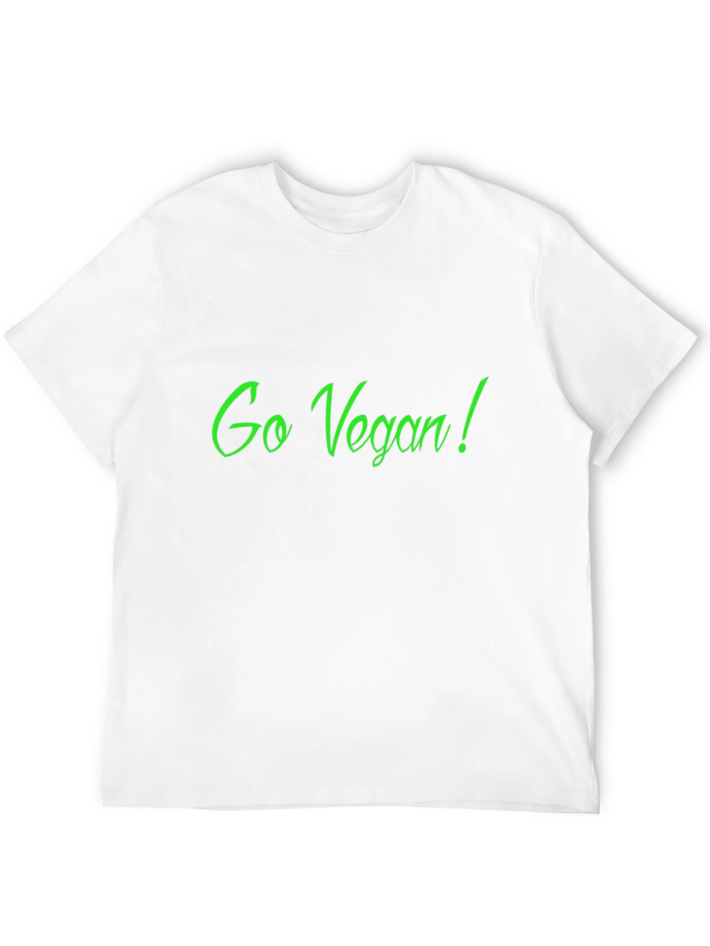 Go Vegan! Black Crew Neck Graphic Tee