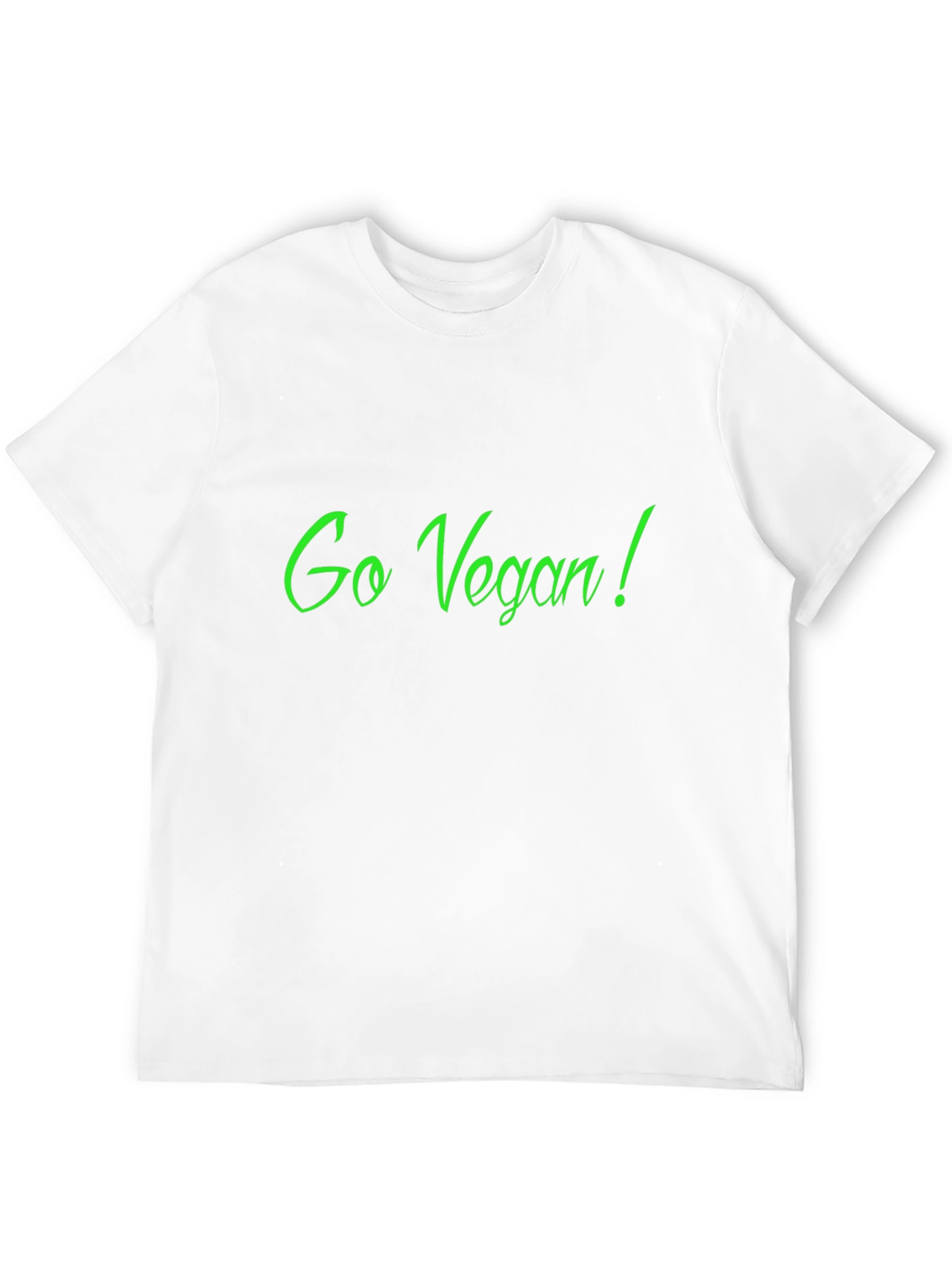 Go Vegan! Black Crew Neck Graphic Tee