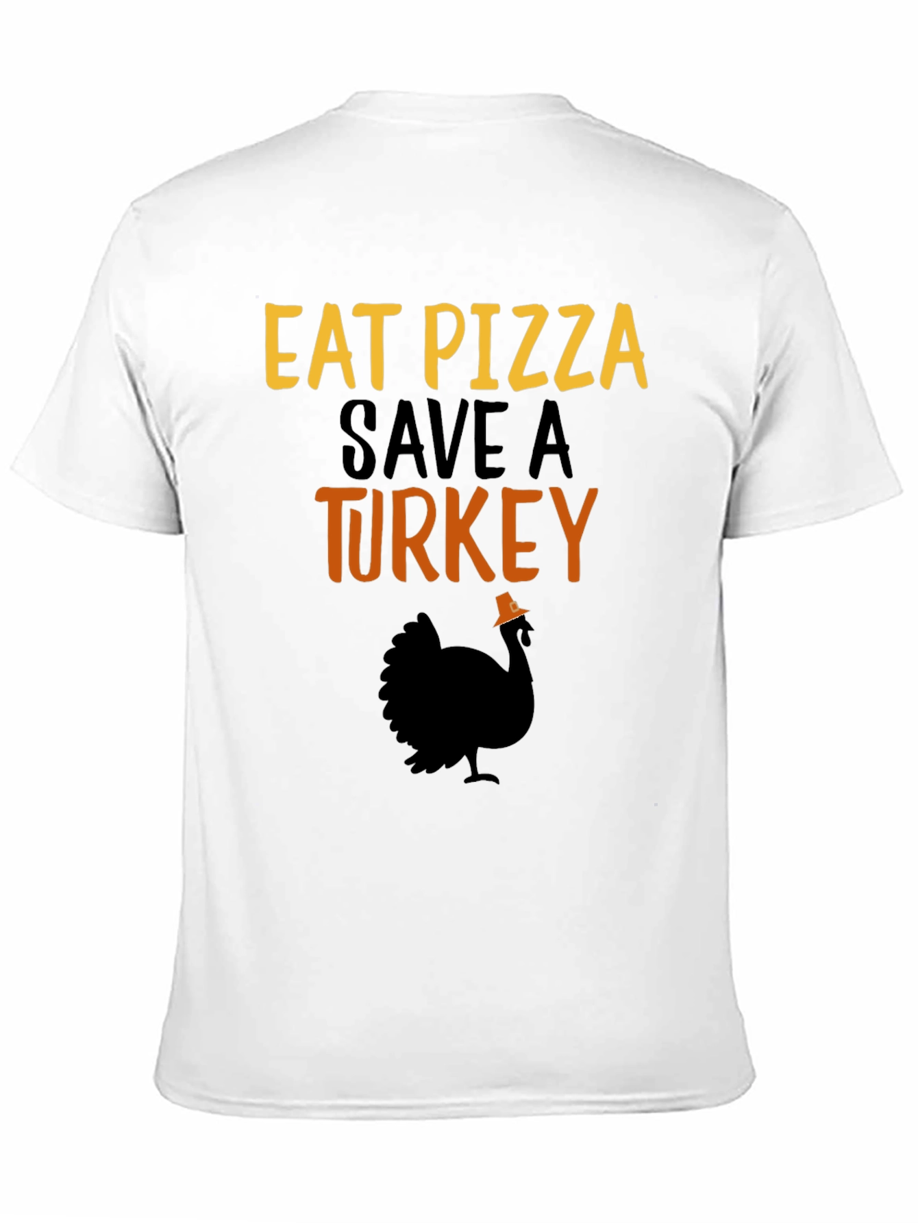 Eat Pizza Save a Turkey Graphic T-Shirt