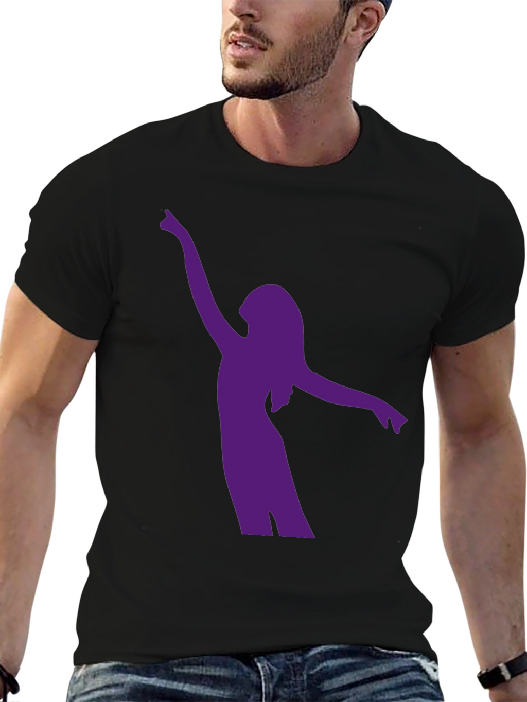 Silhouette Dancer Black T-Shirt