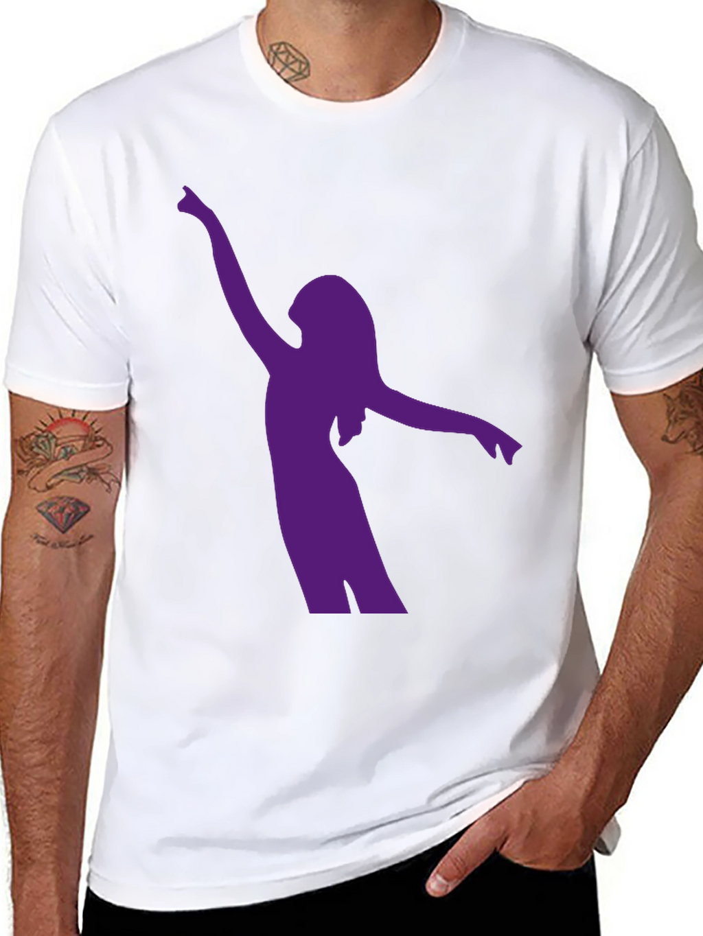 Silhouette Dancer Black T-Shirt