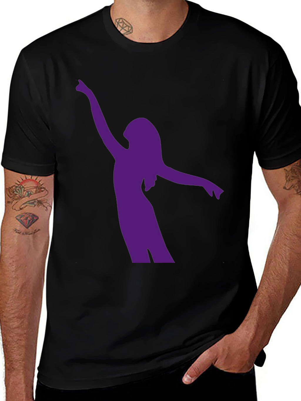 Silhouette Dancer Black T-Shirt