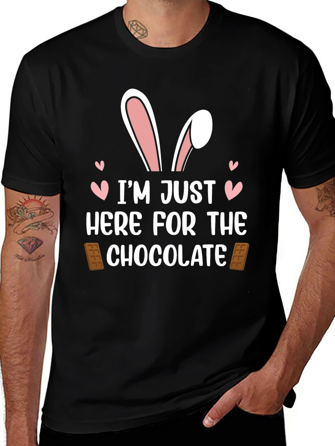 Im Just Here For The Chocolate Easter T-Shirt