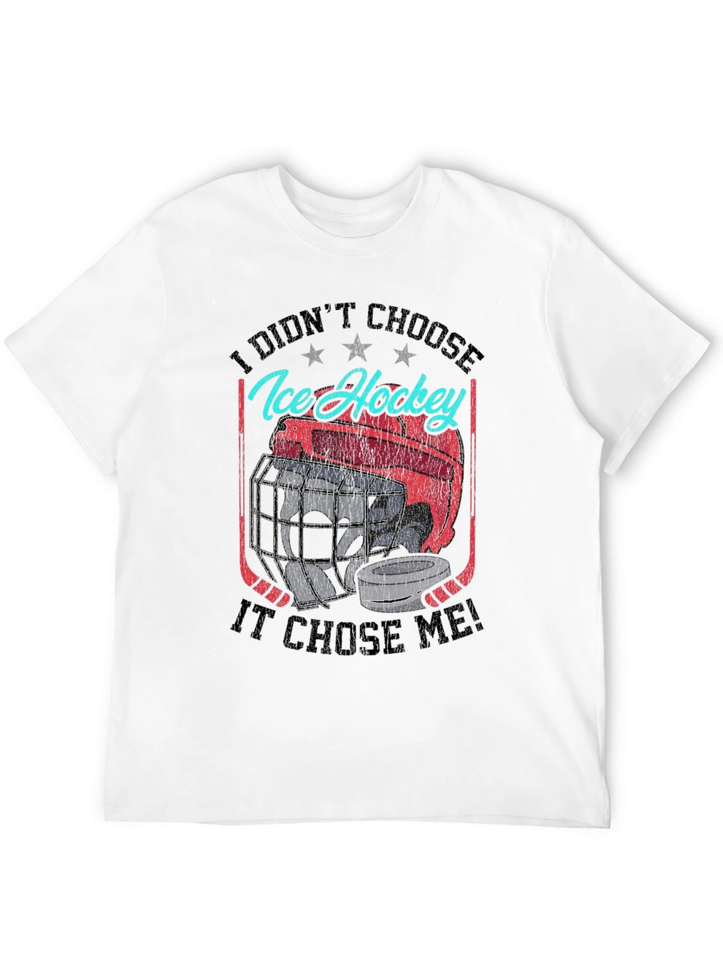 Ice Hockey Graphic T-Shirt - Choose Me Design