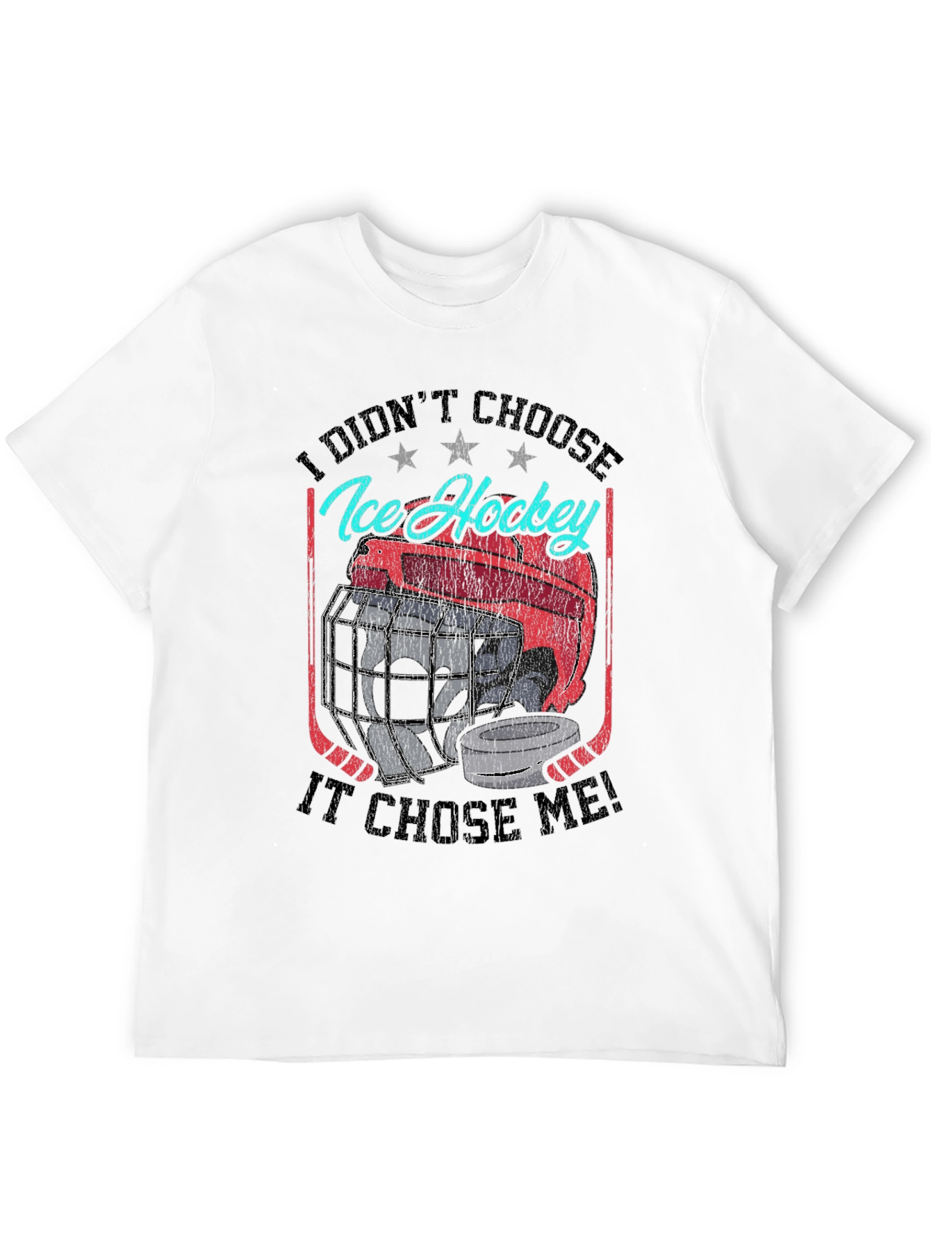 Ice Hockey Graphic T-Shirt - Choose Me Design
