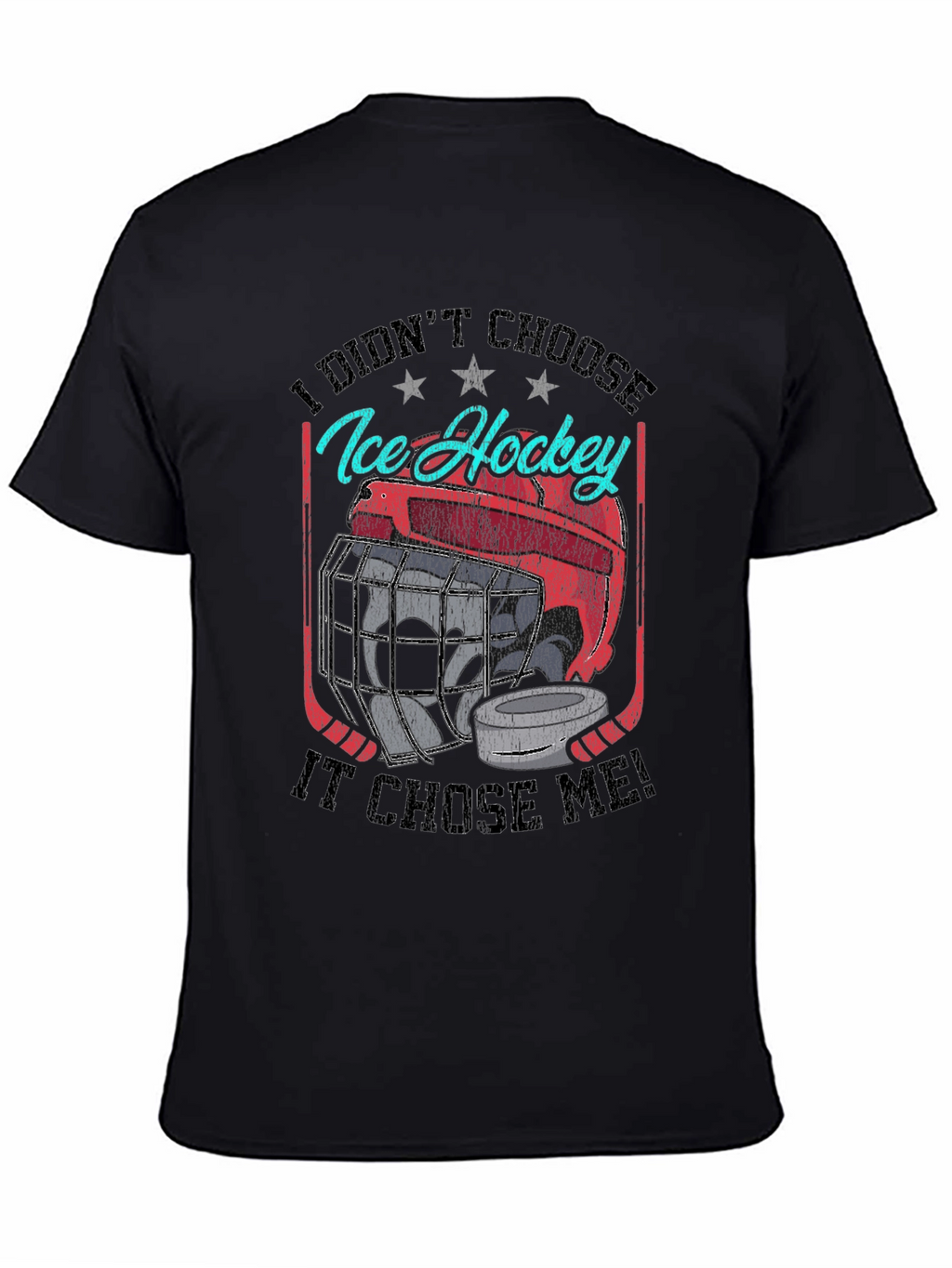 Ice Hockey Graphic T-Shirt - Choose Me Design