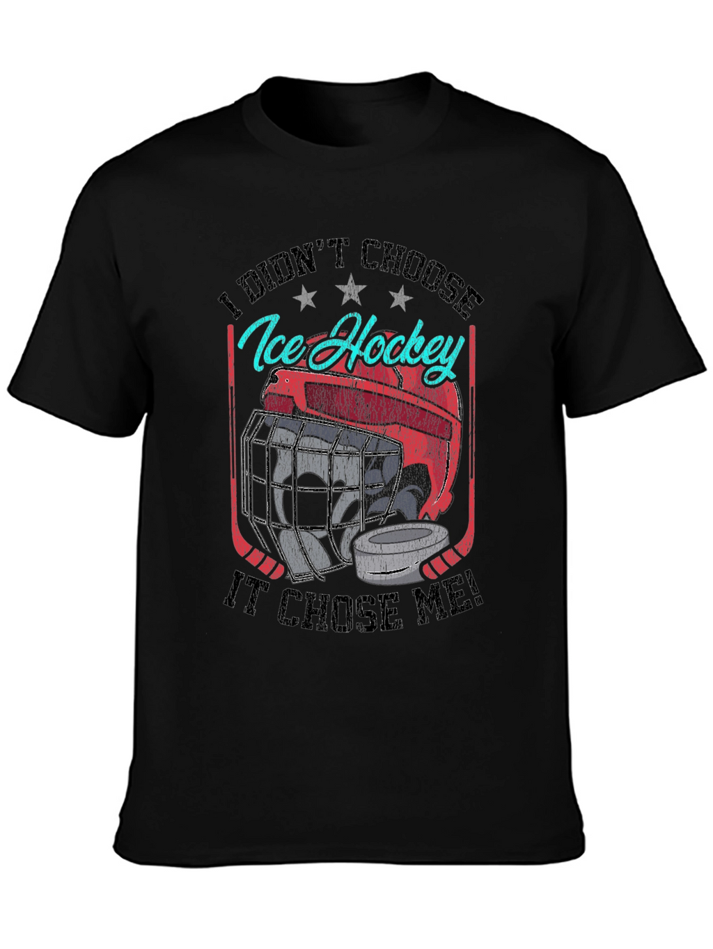 Ice Hockey Graphic T-Shirt - Choose Me Design
